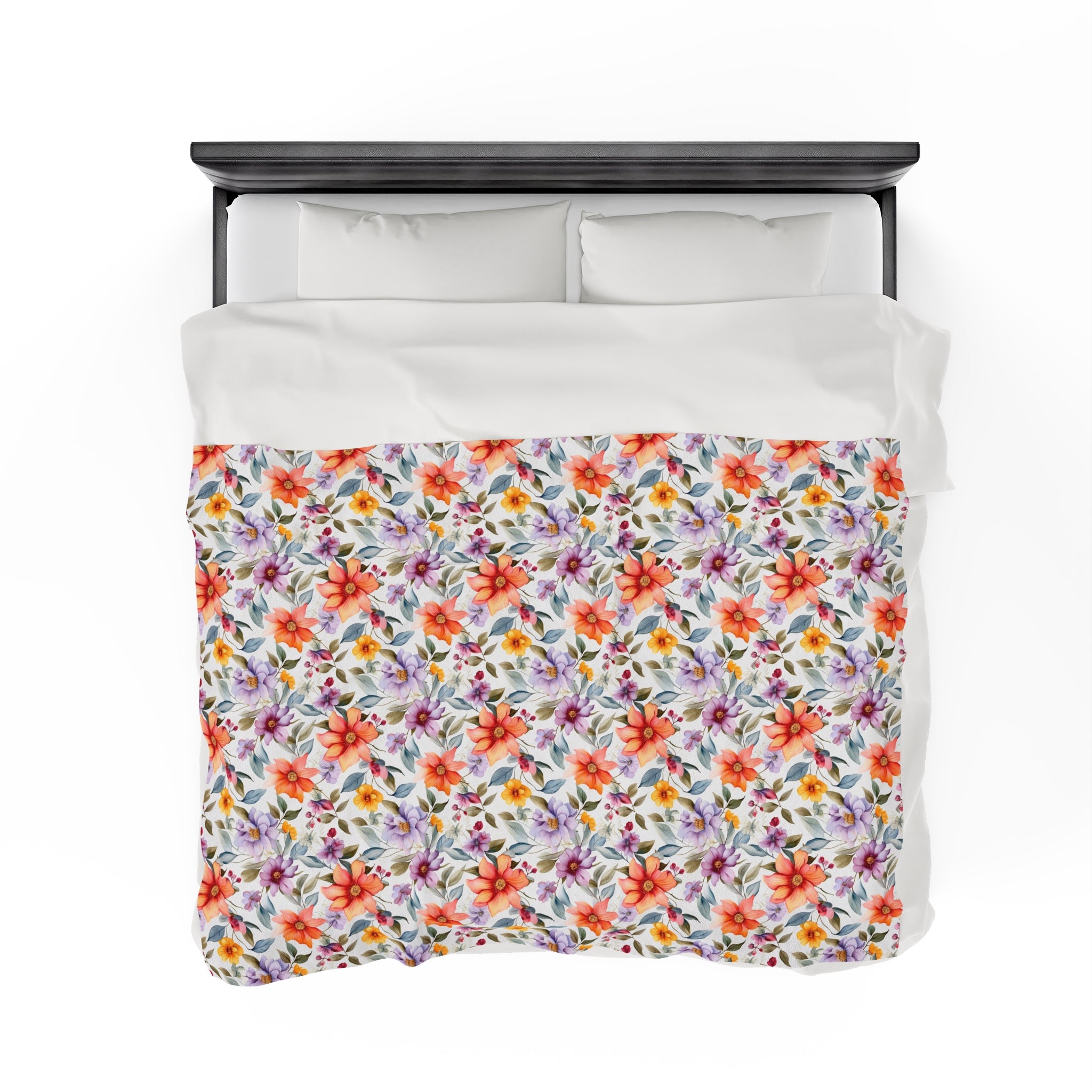 Velveteen Plush Blanket (AOP) - Seamless Abstract Designs 03
