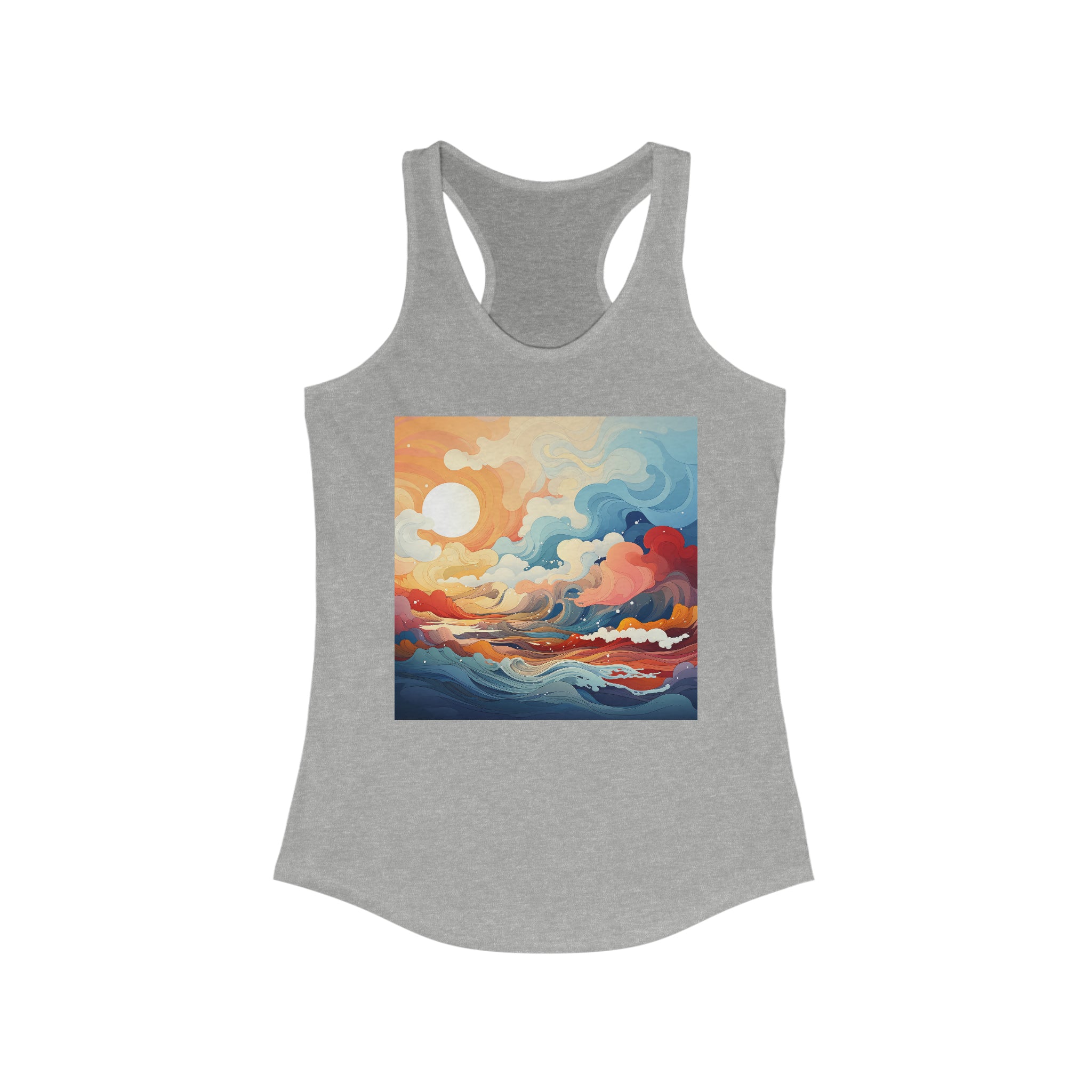 Women's Ideal Racerback Tank - Vector Art Design 25