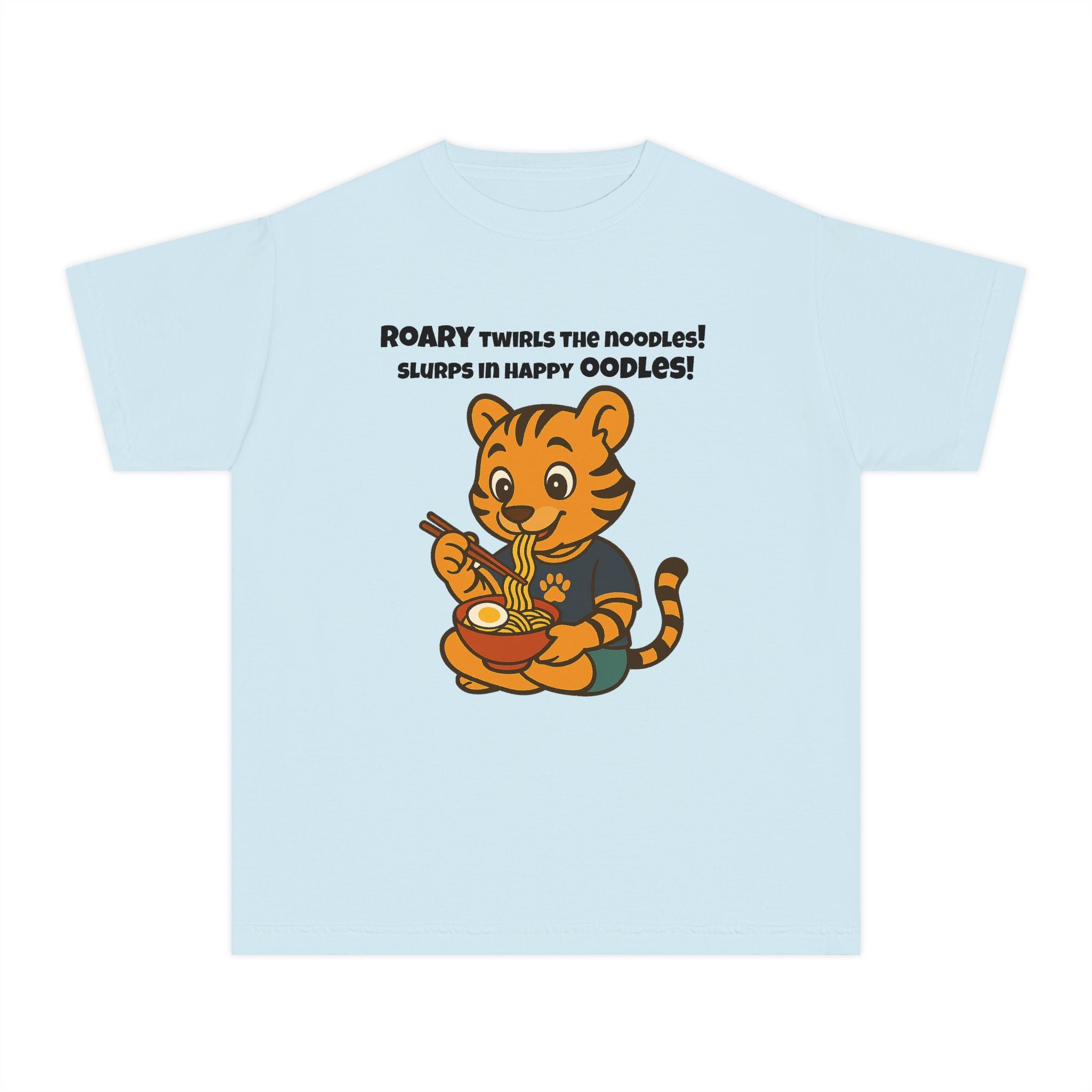 Youth Midweight Cotton Tee - Roary's Ramen Bowl