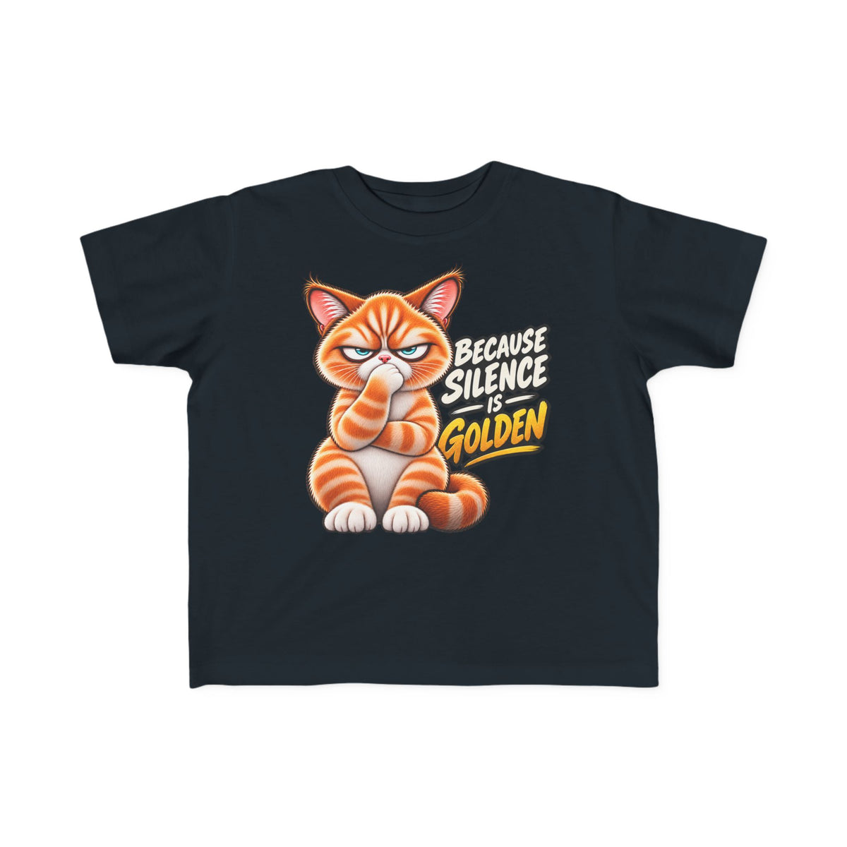 Silence is Golden - Mildly Feral - Toddler Short Sleeve Tee