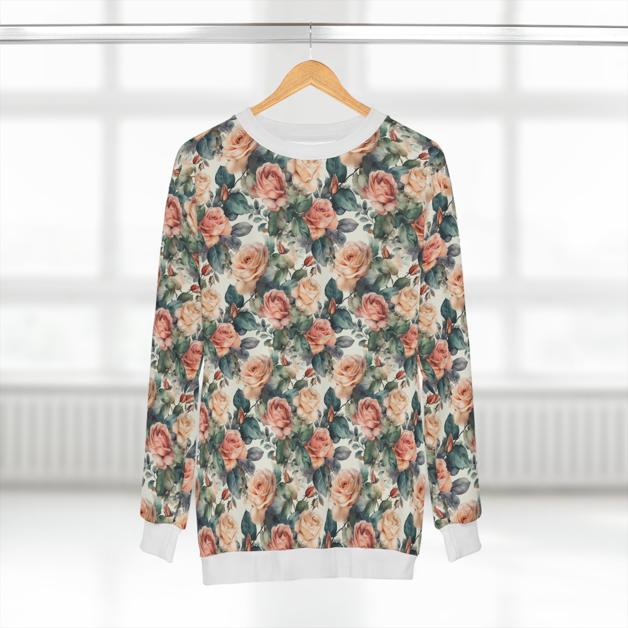 Unisex Sweatshirt (AOP) - Seamless Watercolor Designs 06