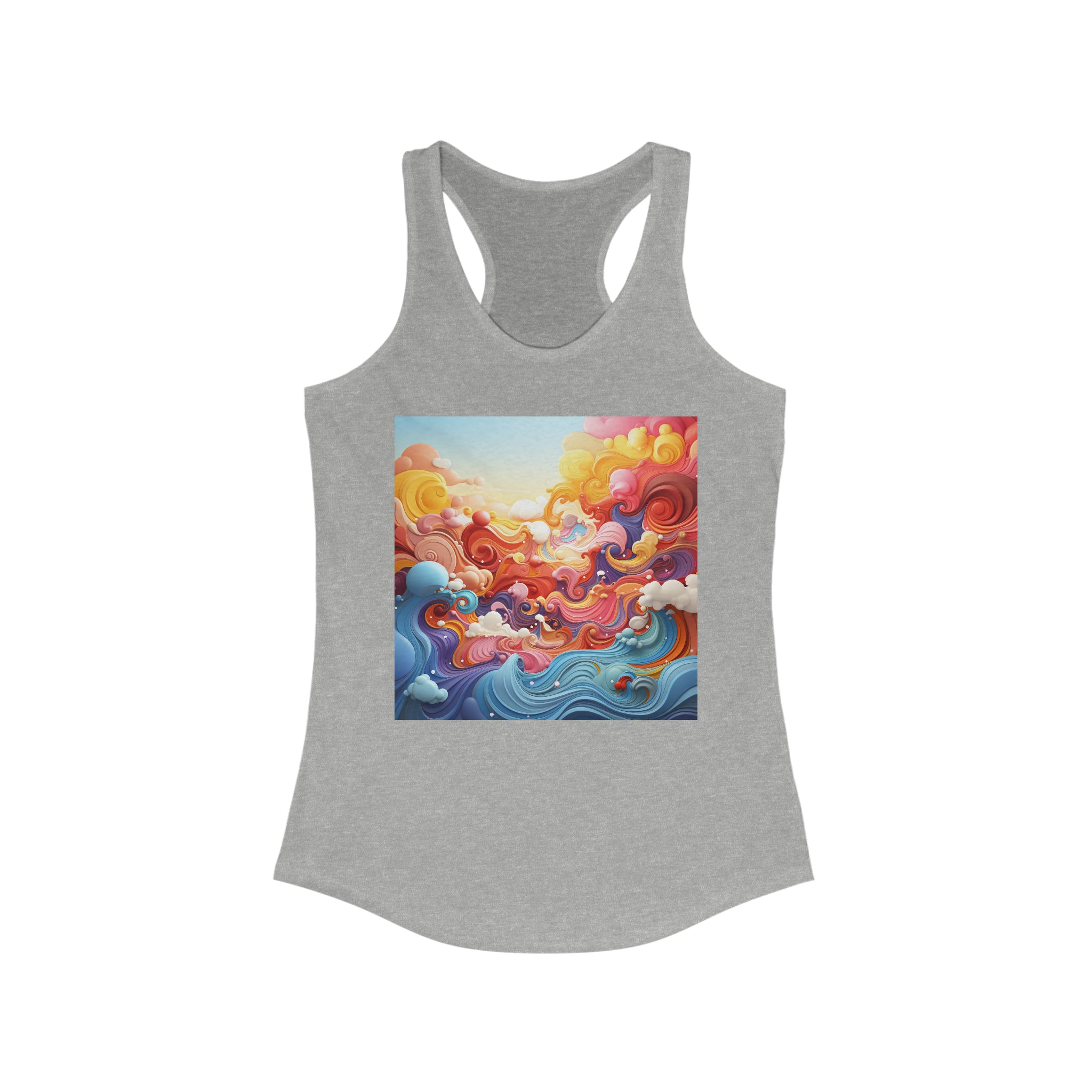Women's Ideal Racerback Tank - Vector Art Design 16