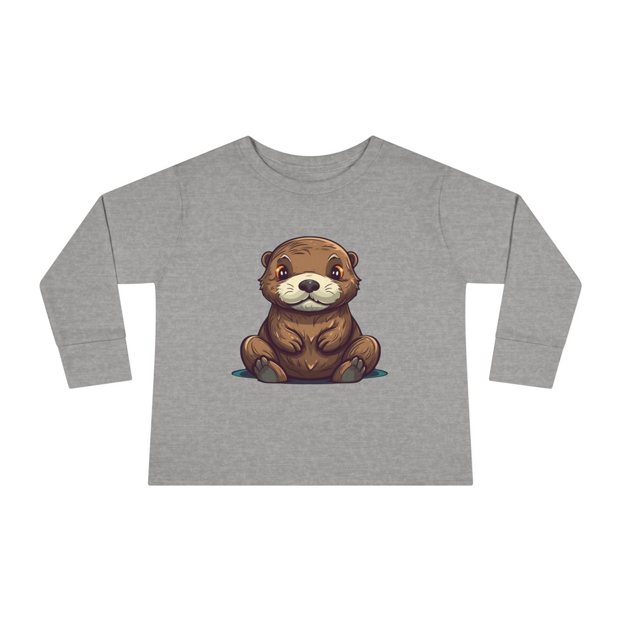 Toddler Long Sleeve Tee - Sea Otter Pup