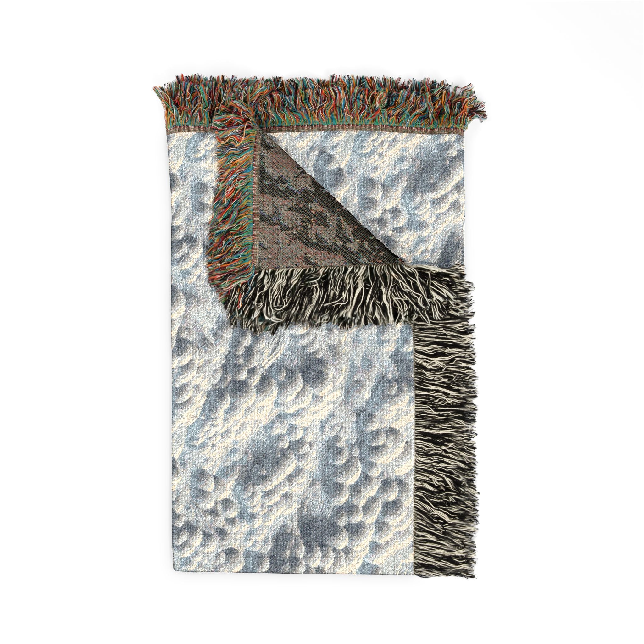 Woven Throw Blanket — Reversible Cozy Check Pattern for Living Room & Cabin - Design 05
