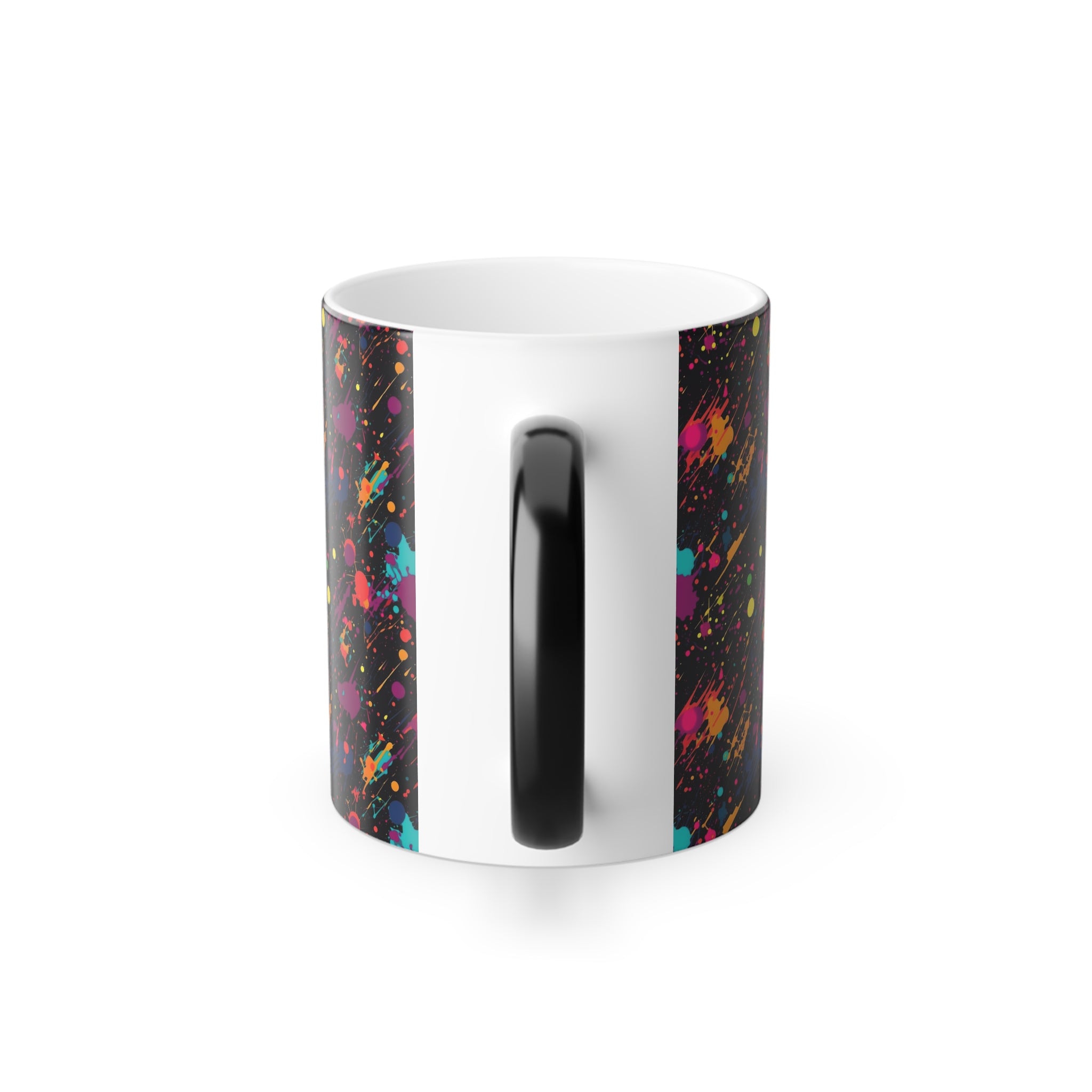 Color-Changing Mug, 11oz — Abstract Color Splatter