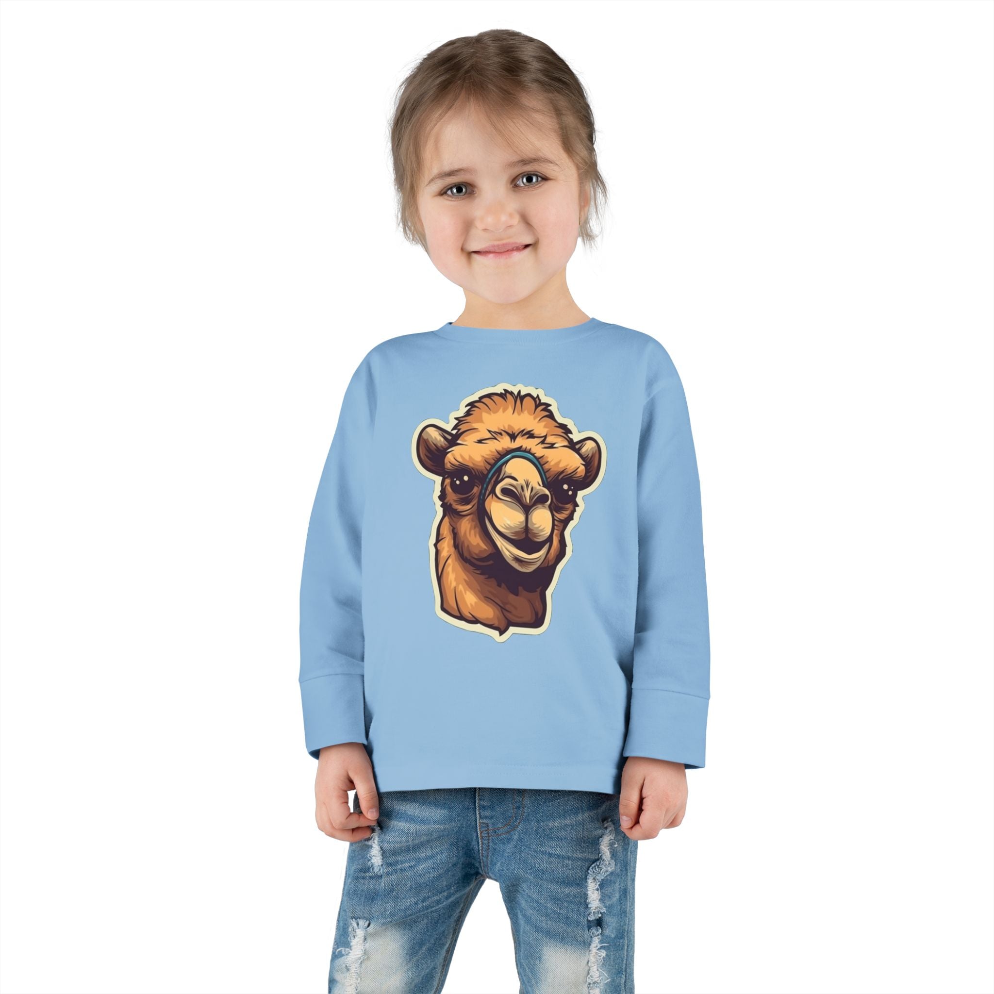 Toddler Long Sleeve Tee - Camel Calf