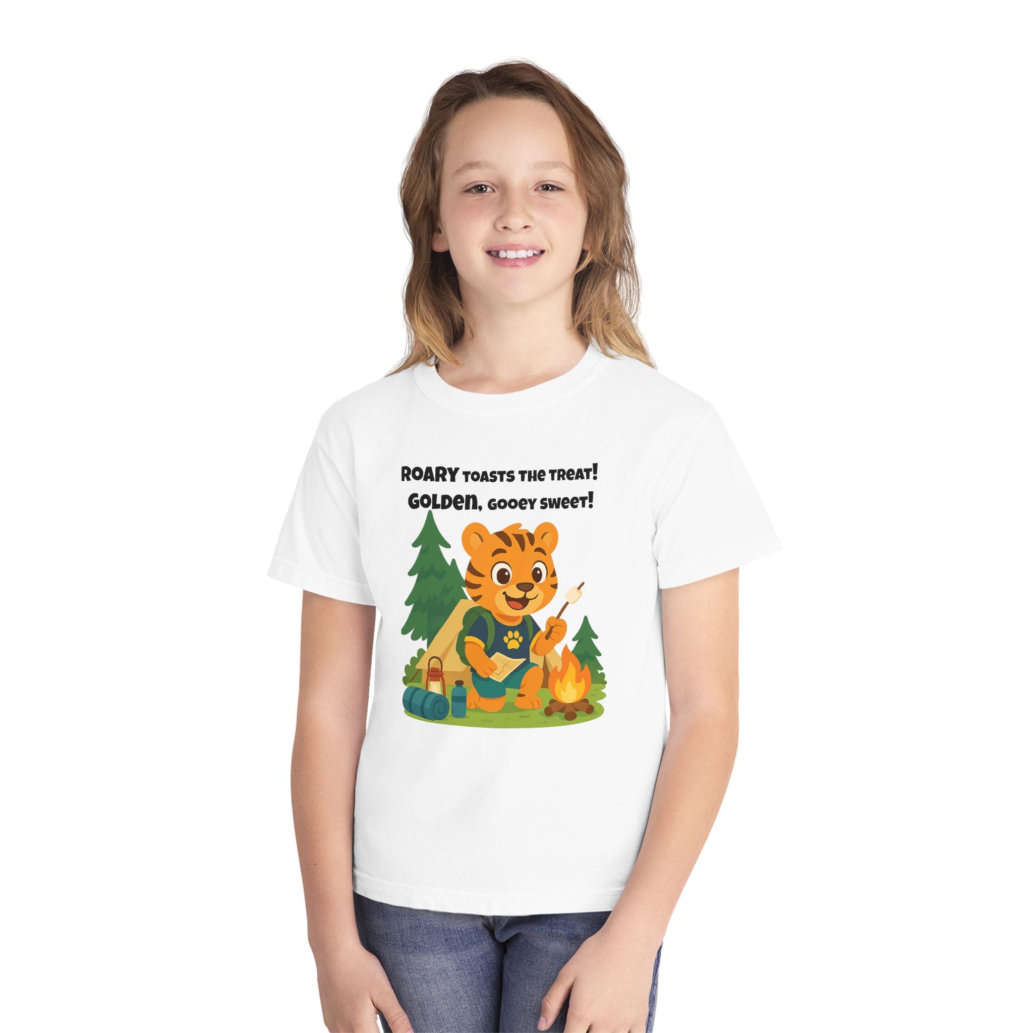 Youth Midweight Cotton Tee - Roary's Camping Adventures