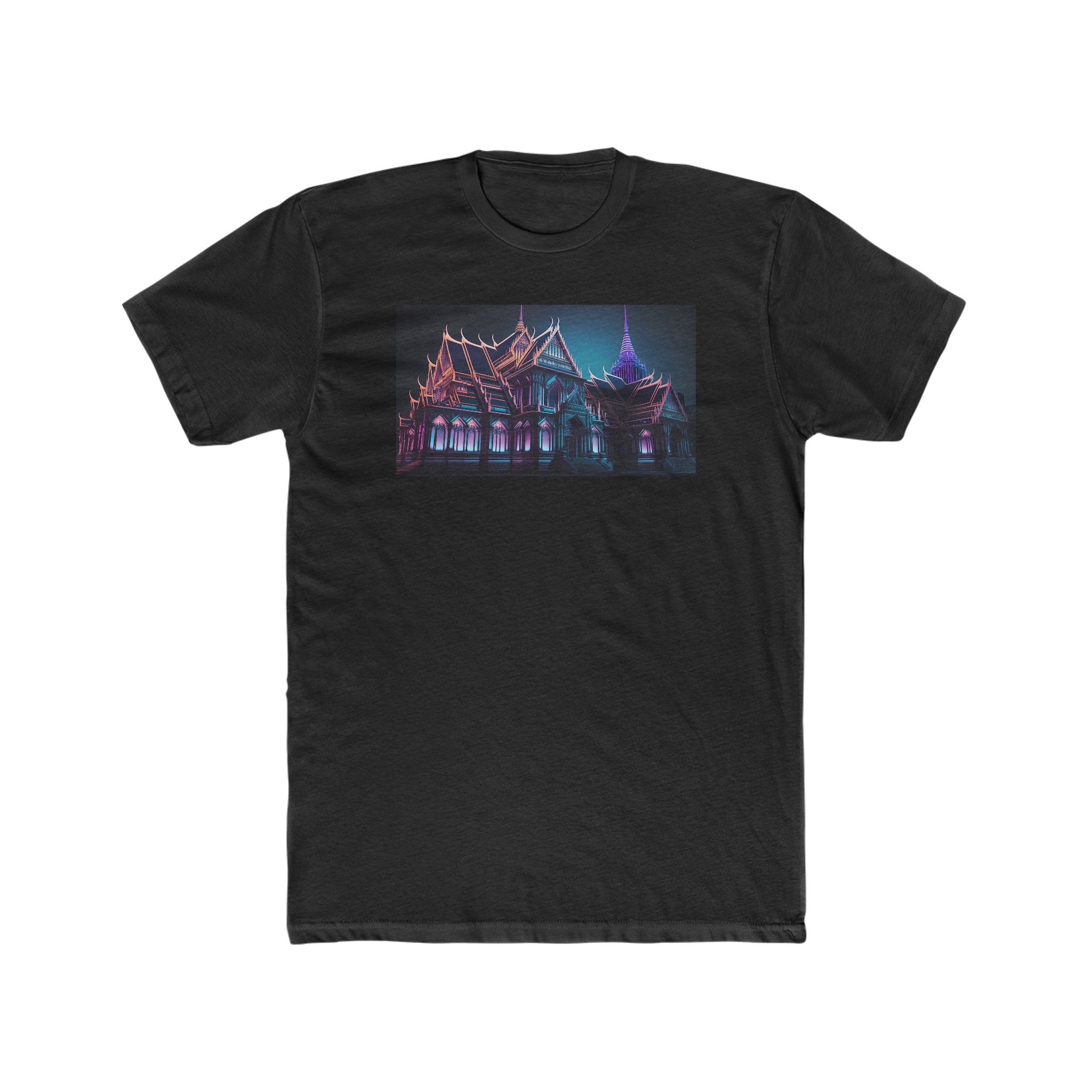 Men's Cotton Crew Tee - Fantasy Art - Bangkok Grand Palace