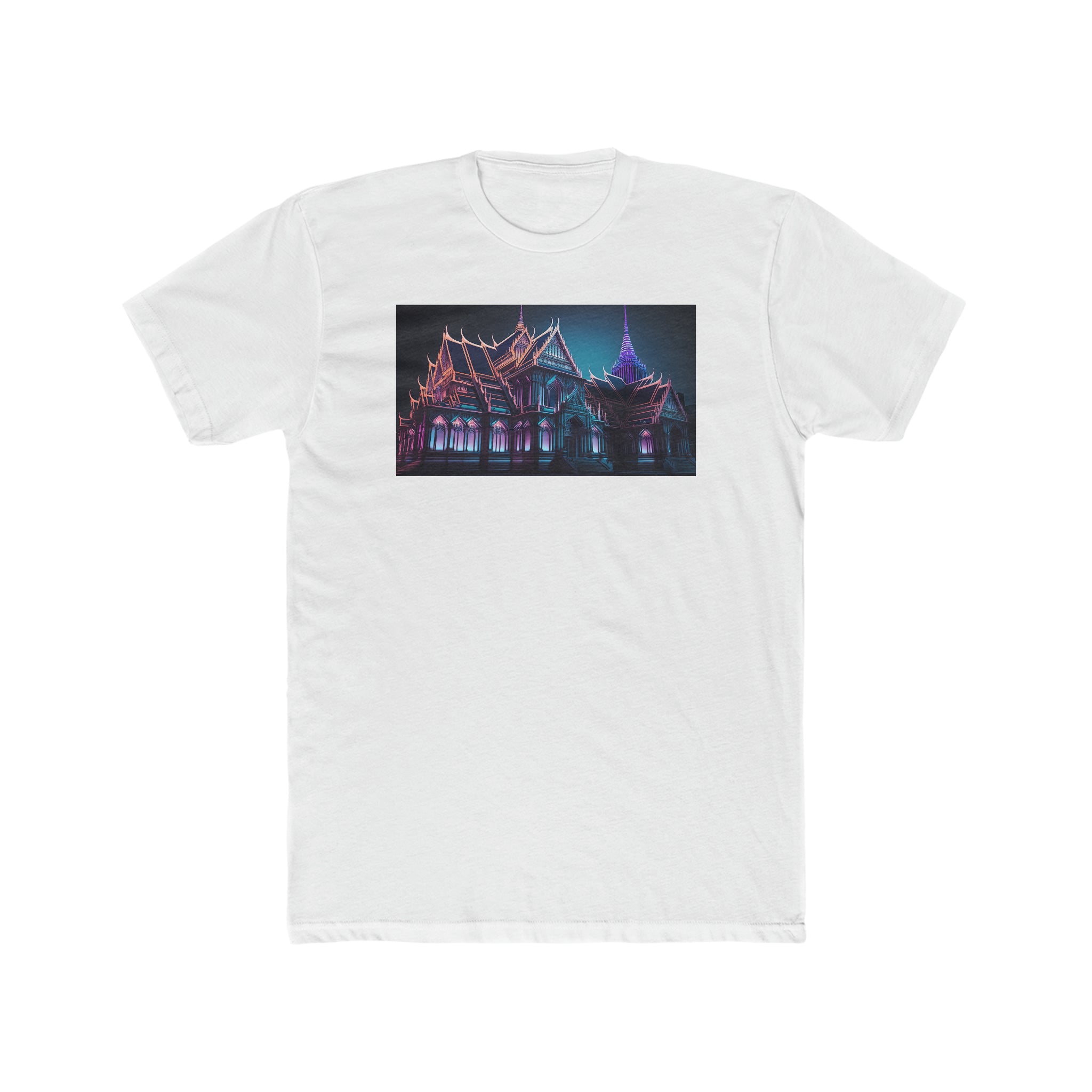 Men's Cotton Crew Tee - Fantasy Art - Bangkok Grand Palace