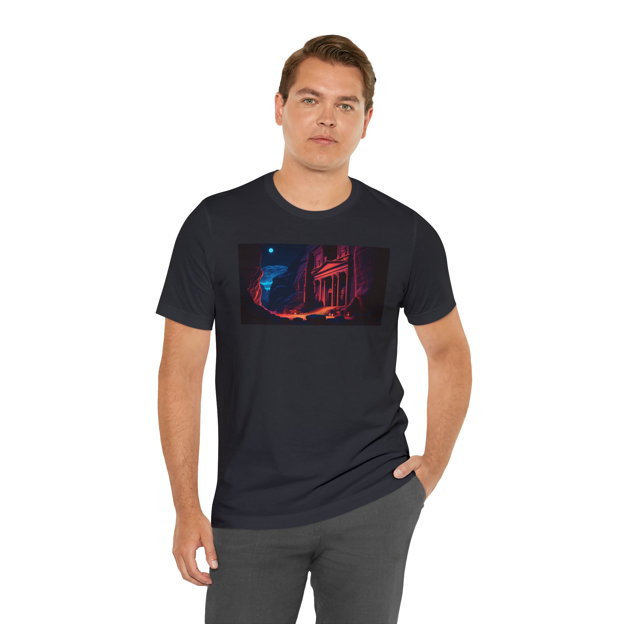 Unisex Jersey Short Sleeve Tee - Petra Caves, Jordan