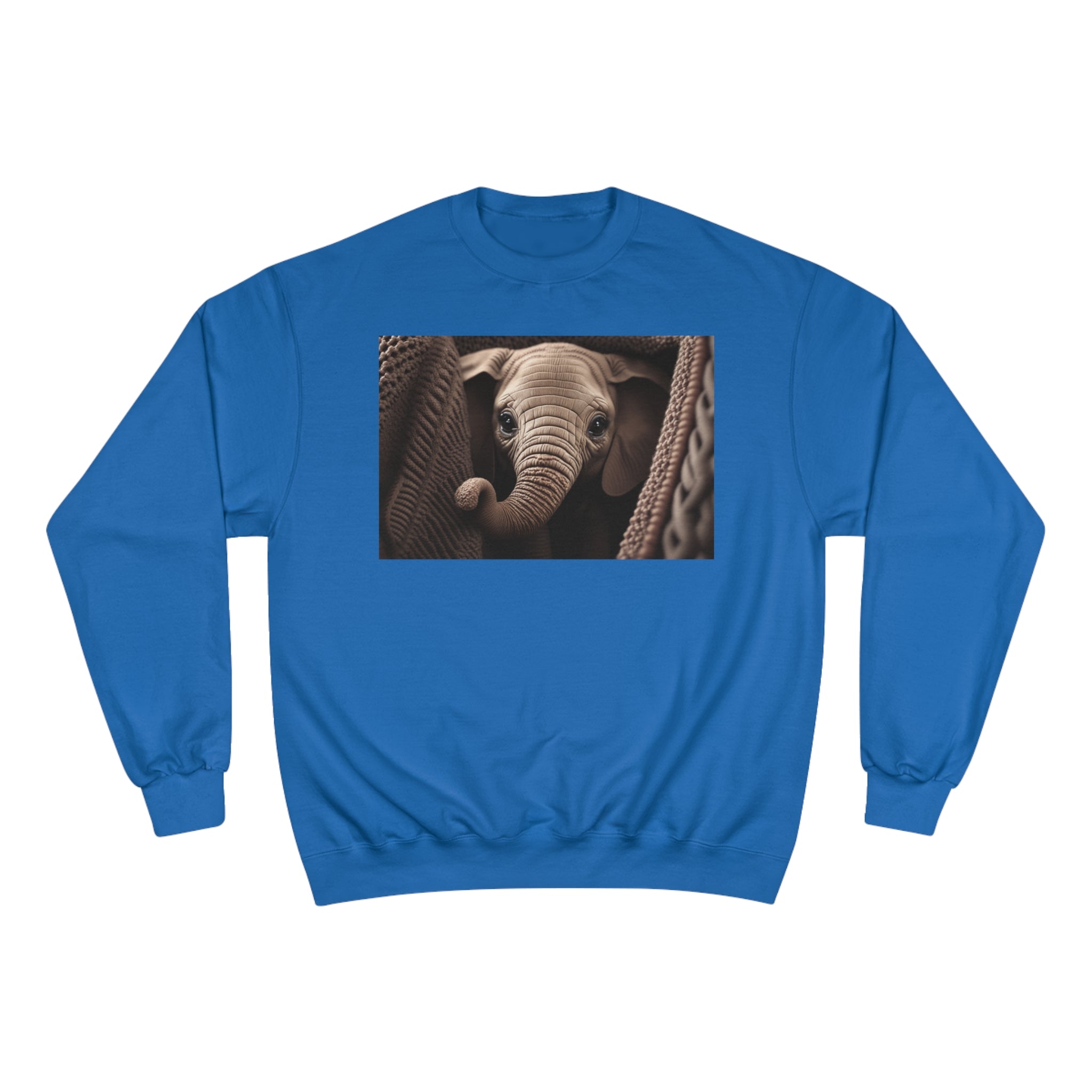 Champion Sweatshirt - Knit Animals, Elephant Calf