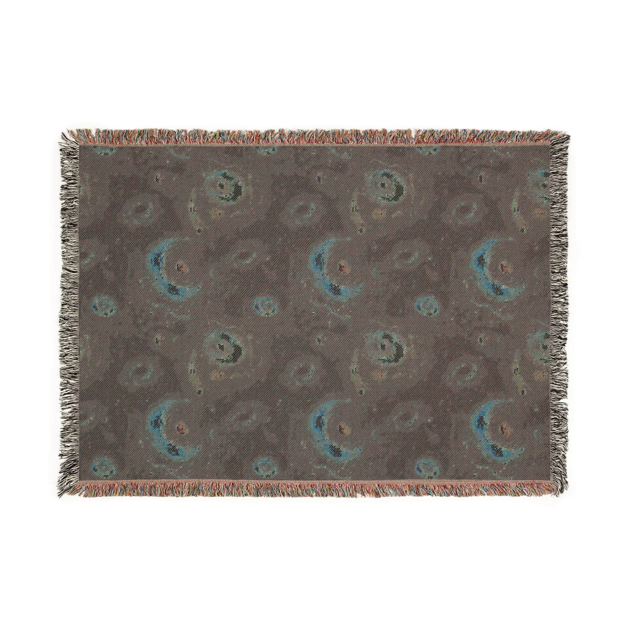 Woven Throw Blanket — Reversible Cozy Check Pattern for Living Room & Cabin - Design 06