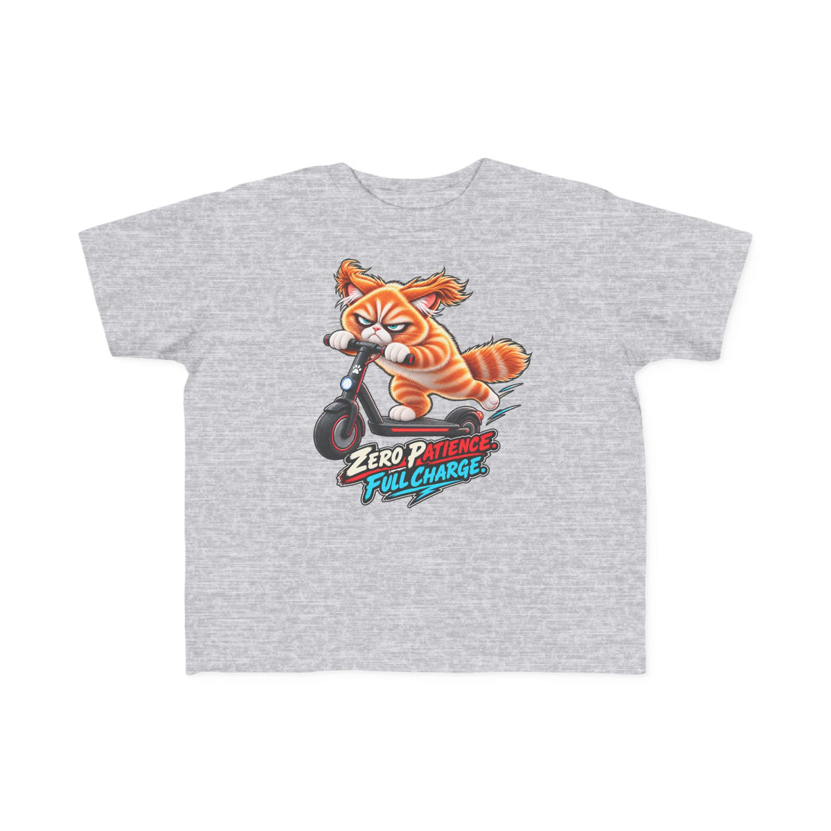 Zero Patience, Full Charge - Mildly Feral - Toddler Short Sleeve Tee