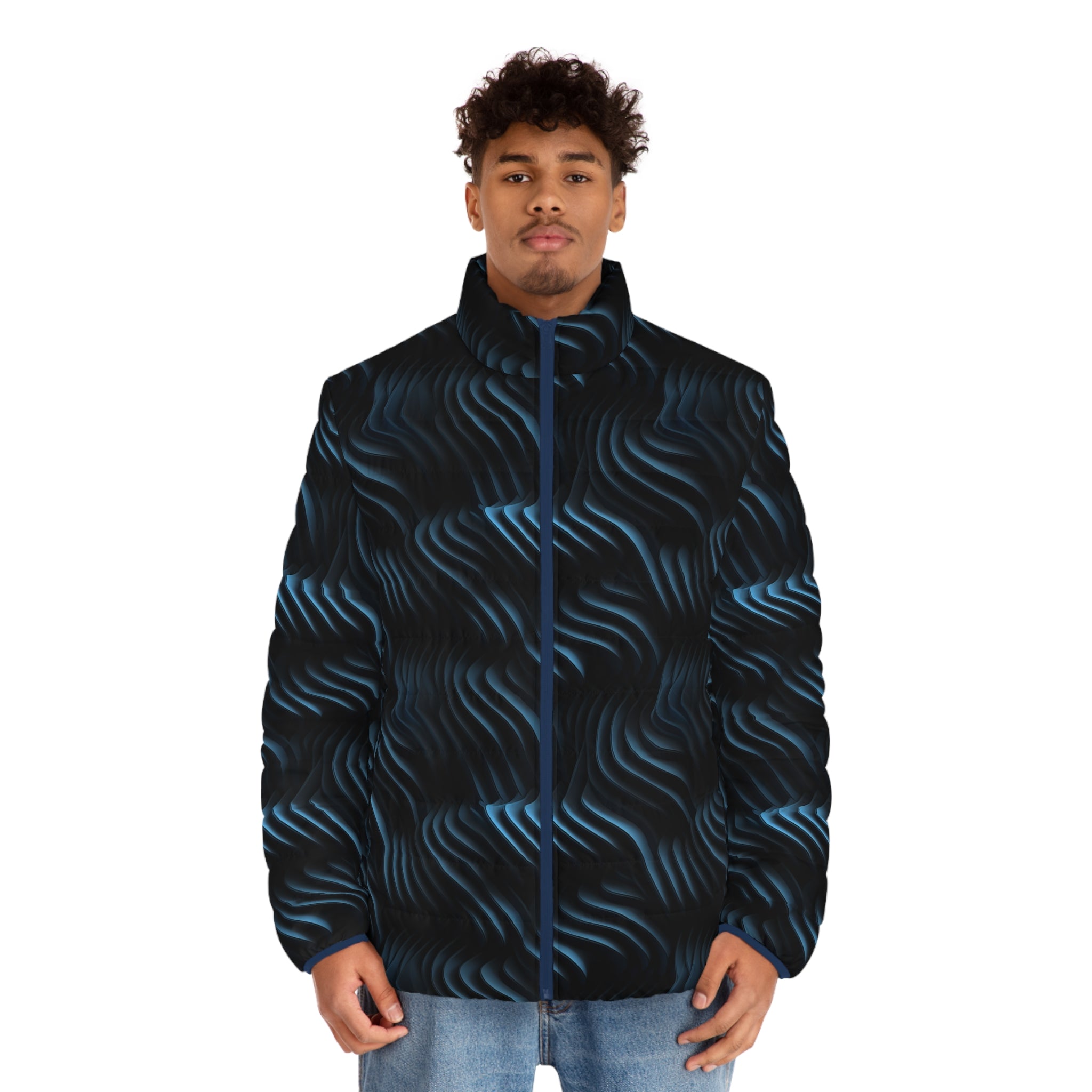 Men's Puffer Jacket (AOP) - Abstract Designs 05