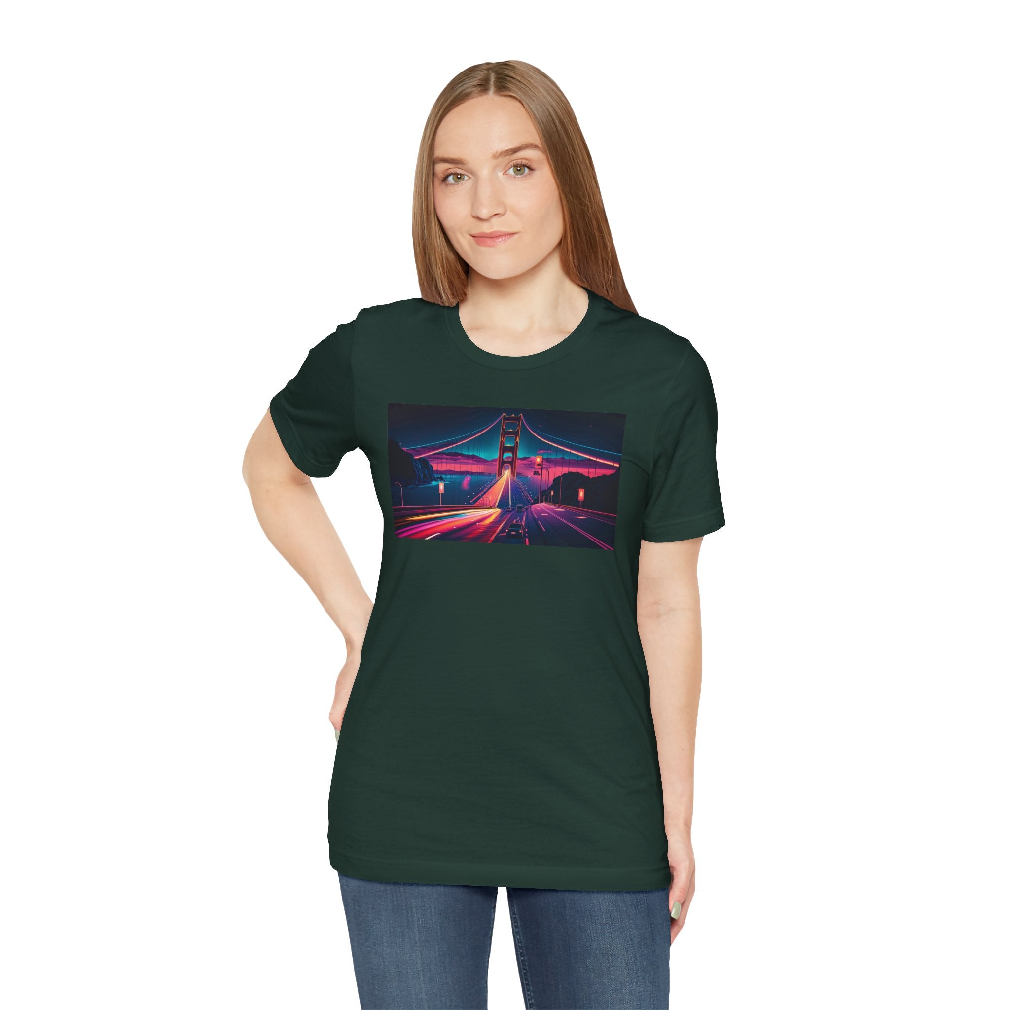Unisex Jersey Short Sleeve Tee - Golden Gate Bridge, San Francisco, USA