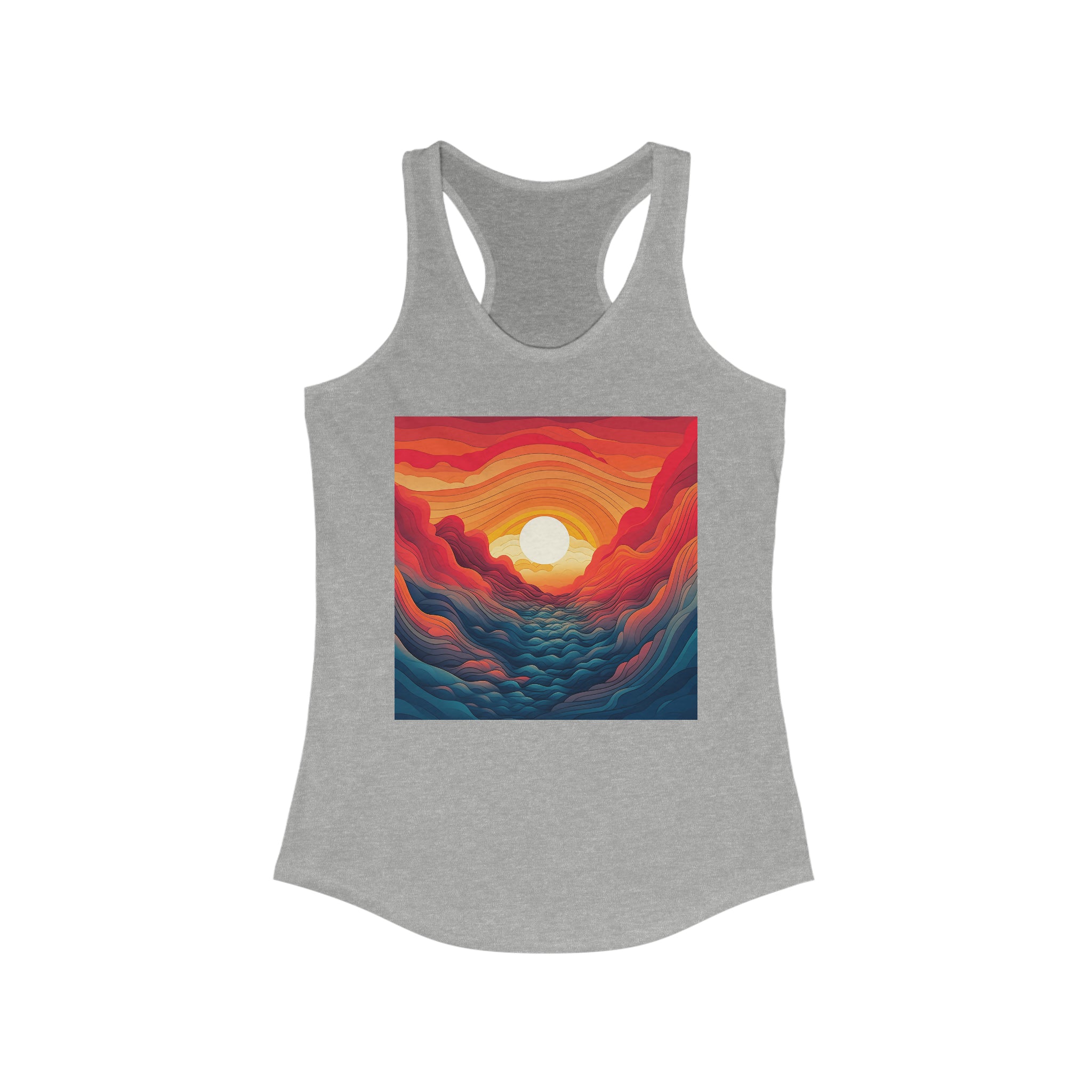 Women's Ideal Racerback Tank - Vector Art Design 07