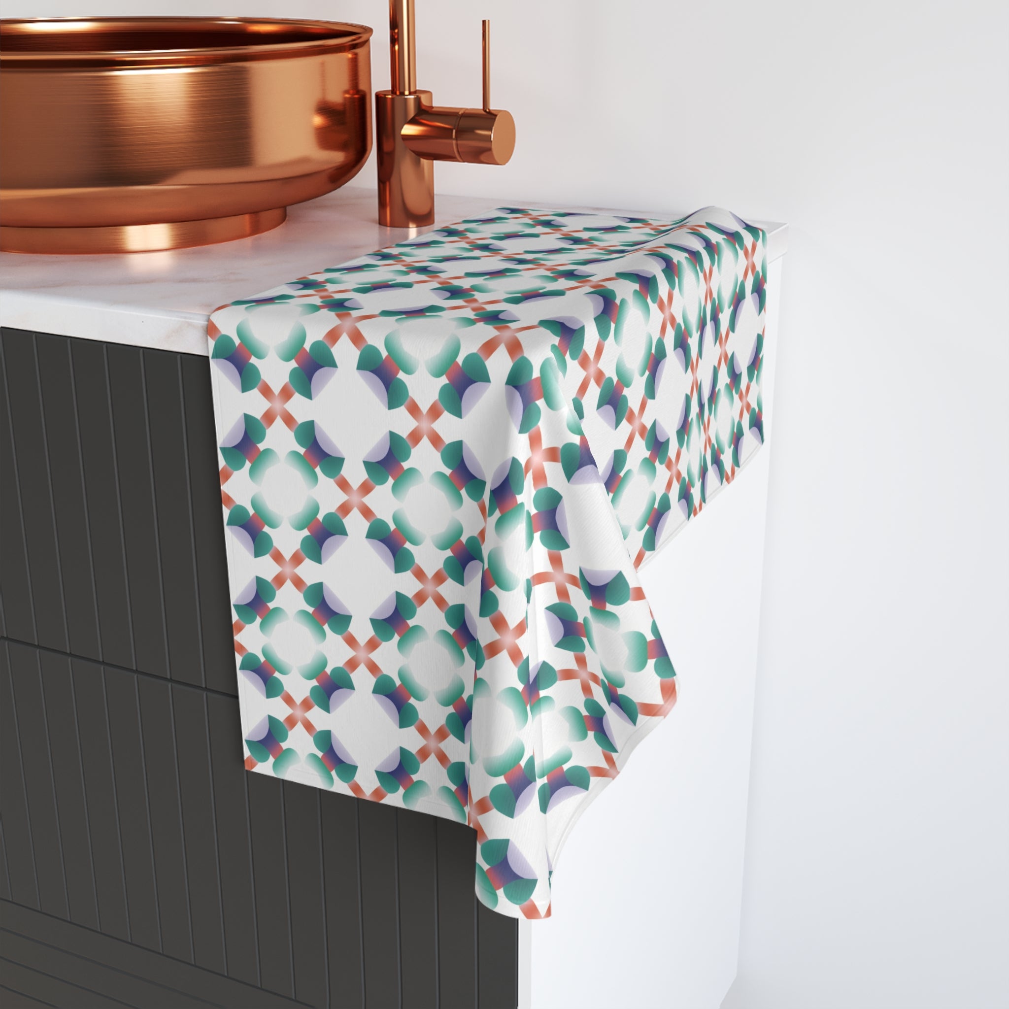 Hand Towel (AOP) - Seamless Minimalistic Pastel Designs 05