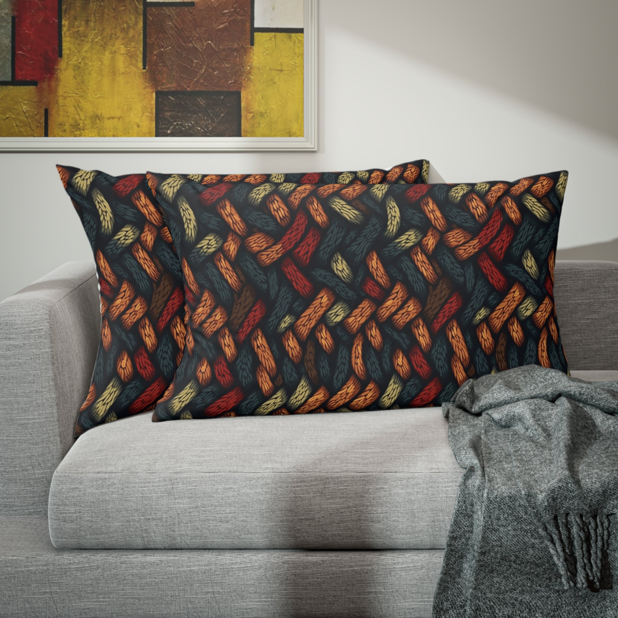 Pillow Sham (AOP) - Seamless Knit Art Designs 02