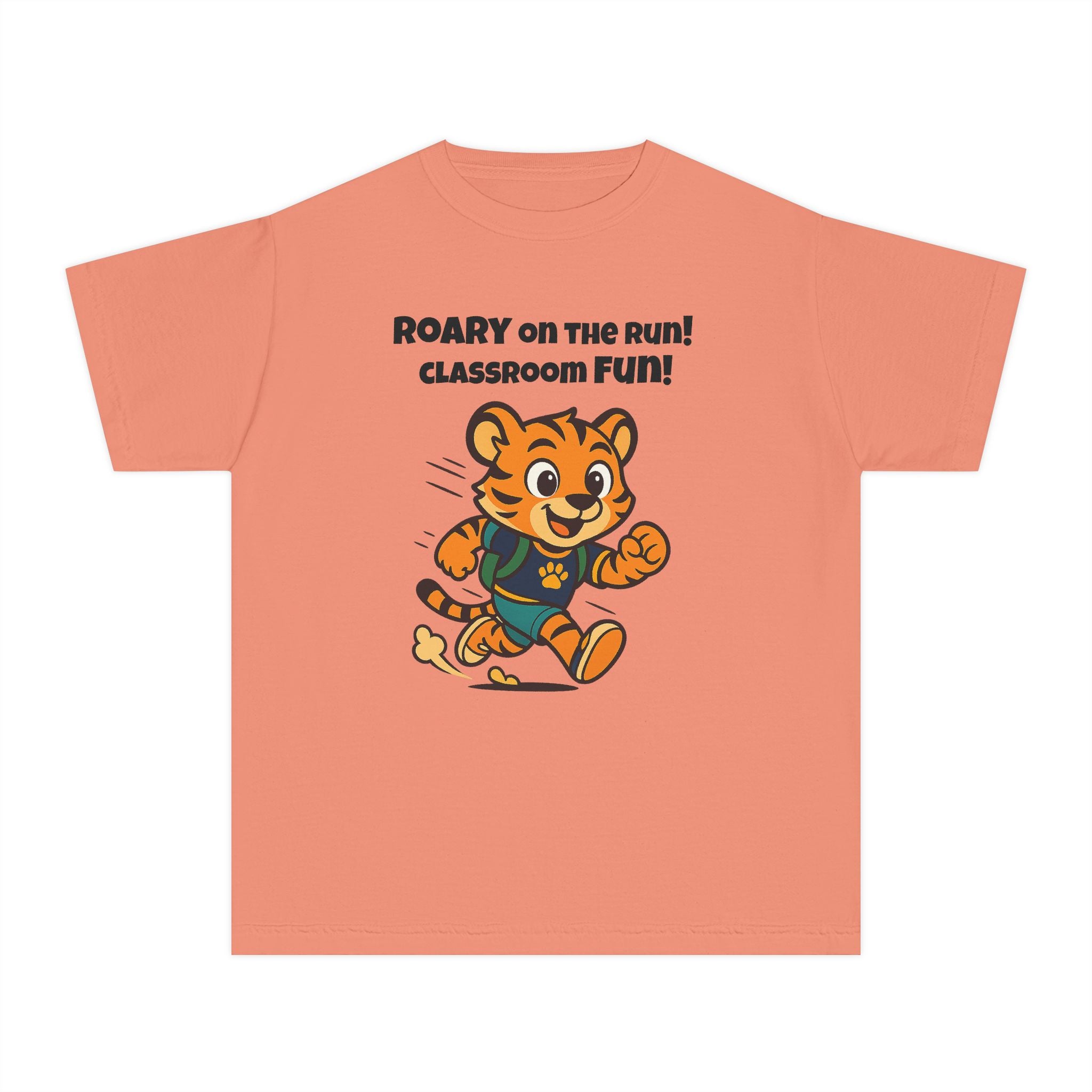 Youth Midweight Cotton Tee - Roary's Dash to School