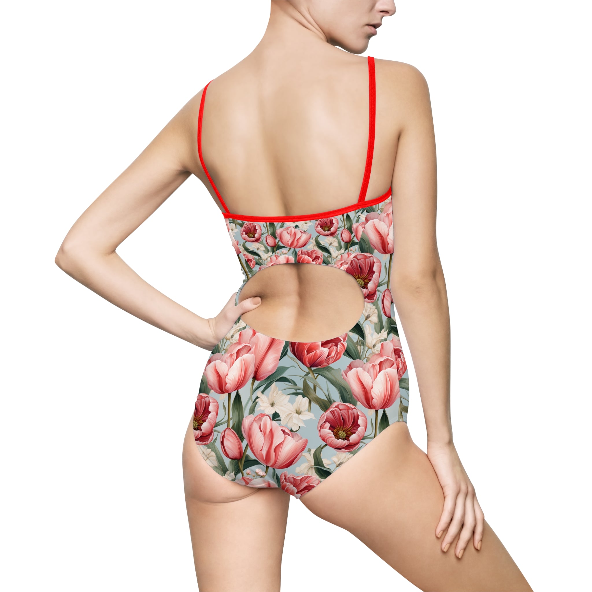 Women's One-piece Swimsuit (AOP) - Vibrant Designs 07
