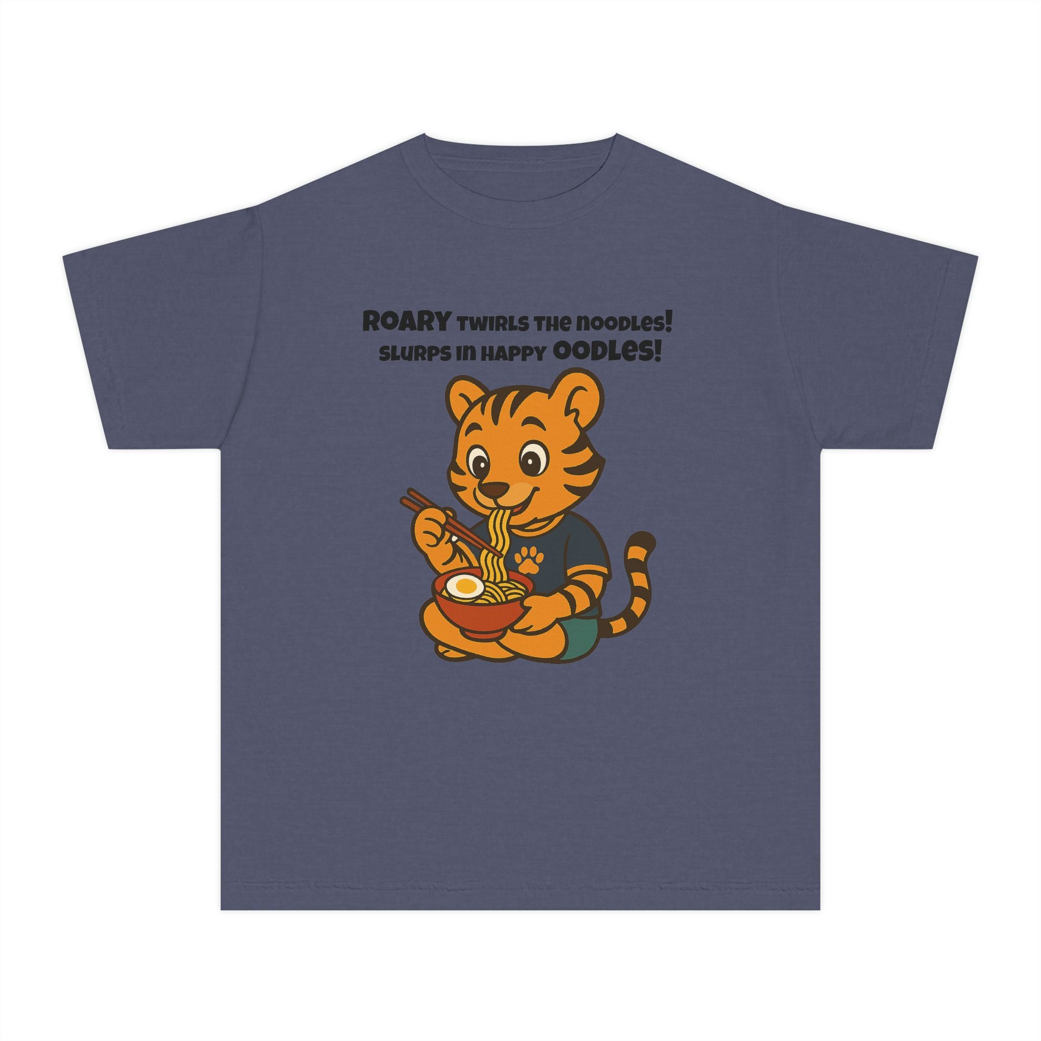 Youth Midweight Cotton Tee - Roary's Ramen Bowl