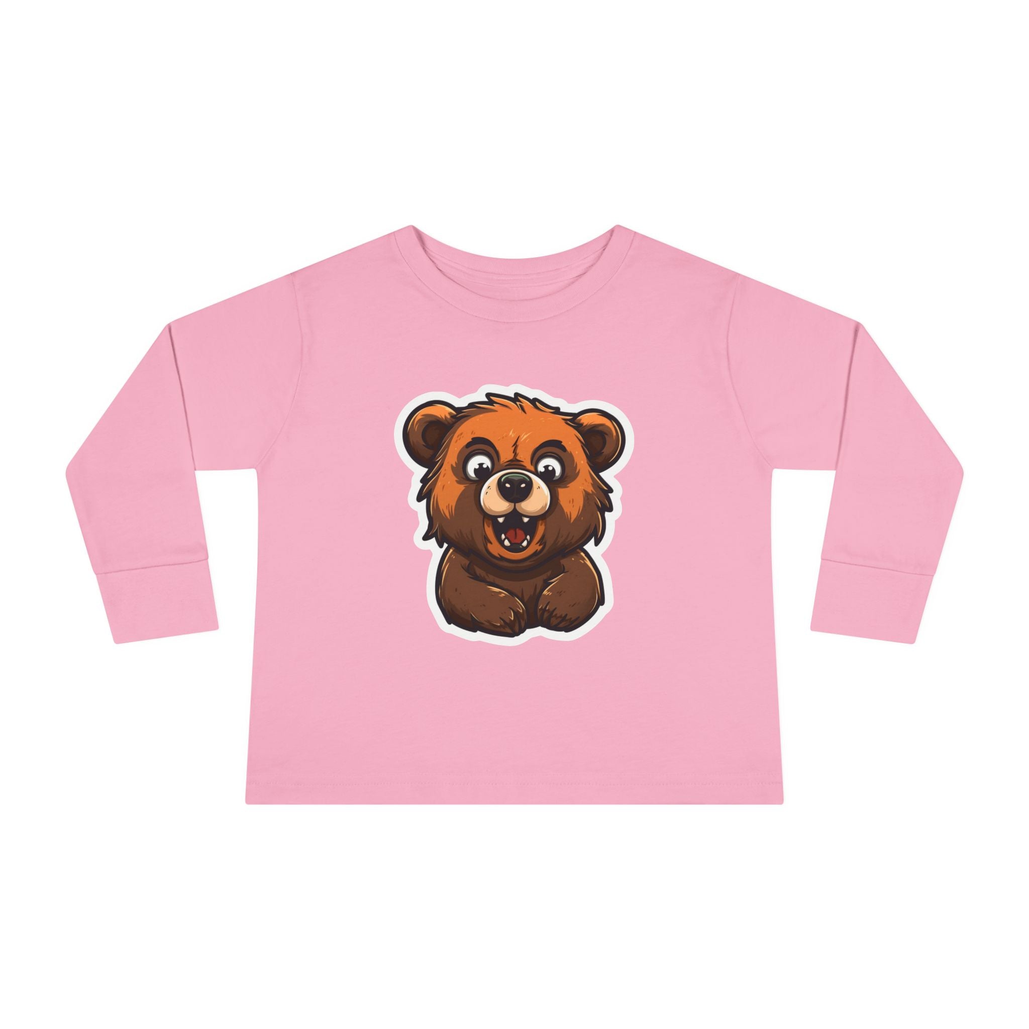 Toddler Long Sleeve Tee - Grizzly Bear Cub
