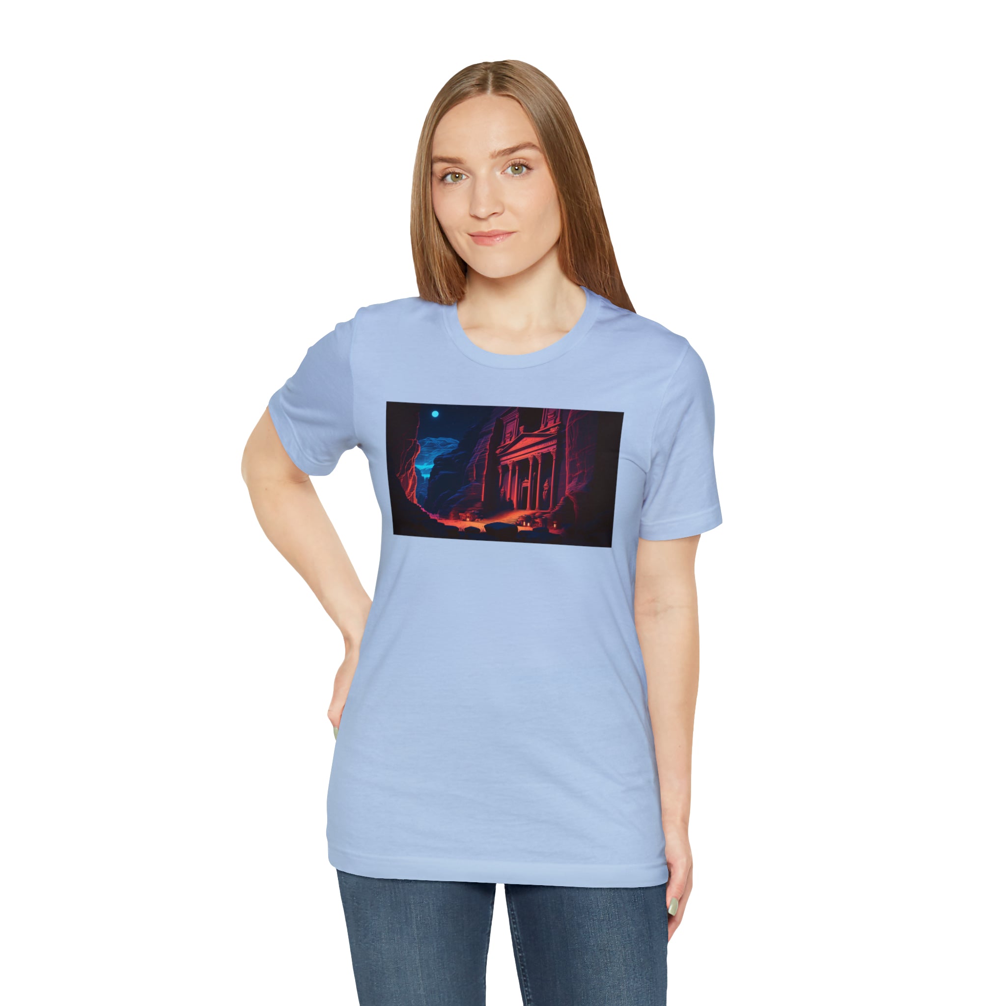 Unisex Jersey Short Sleeve Tee - Petra Caves, Jordan