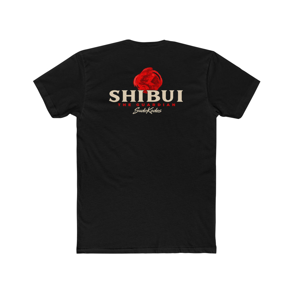 The Guardian, a Shibui design, on a men's cotton crew tee