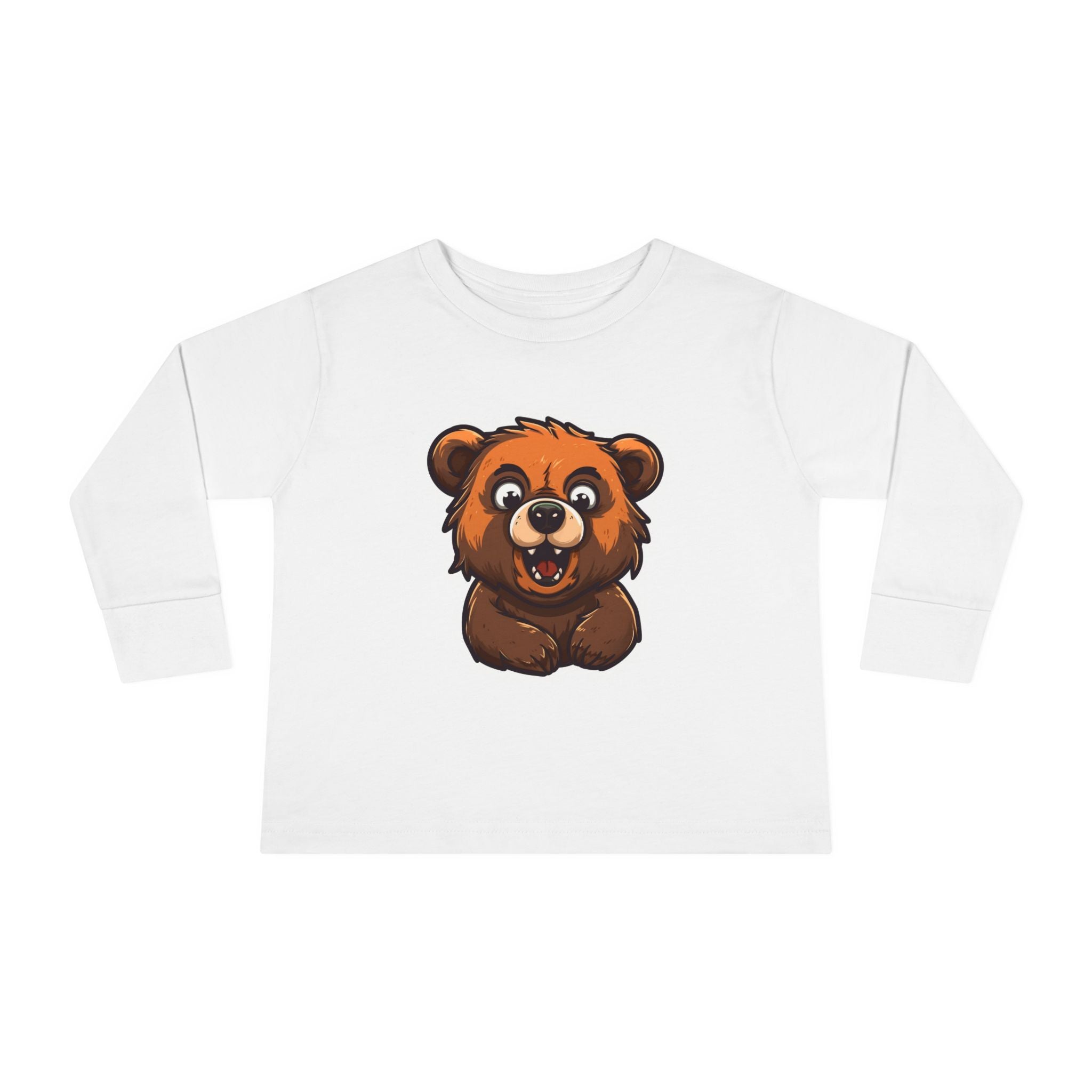 Toddler Long Sleeve Tee - Grizzly Bear Cub