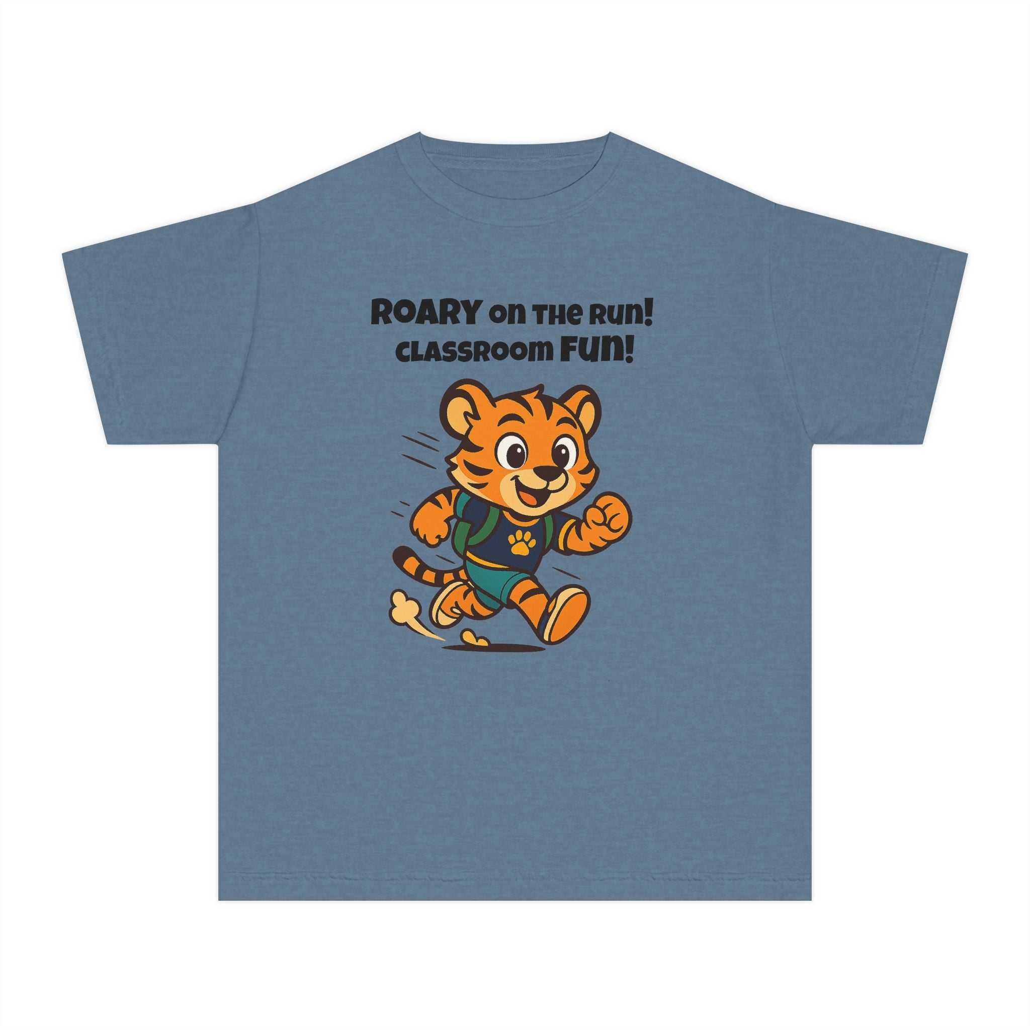 Youth Midweight Cotton Tee - Roary's Dash to School