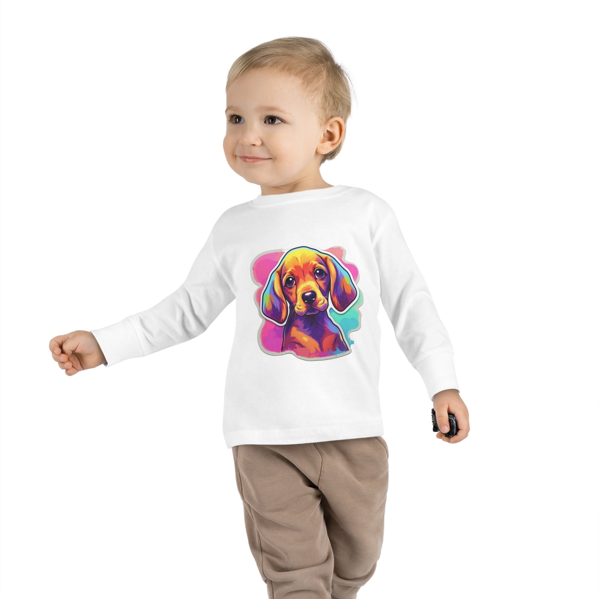 Toddler Long Sleeve Tee - Puppies 06