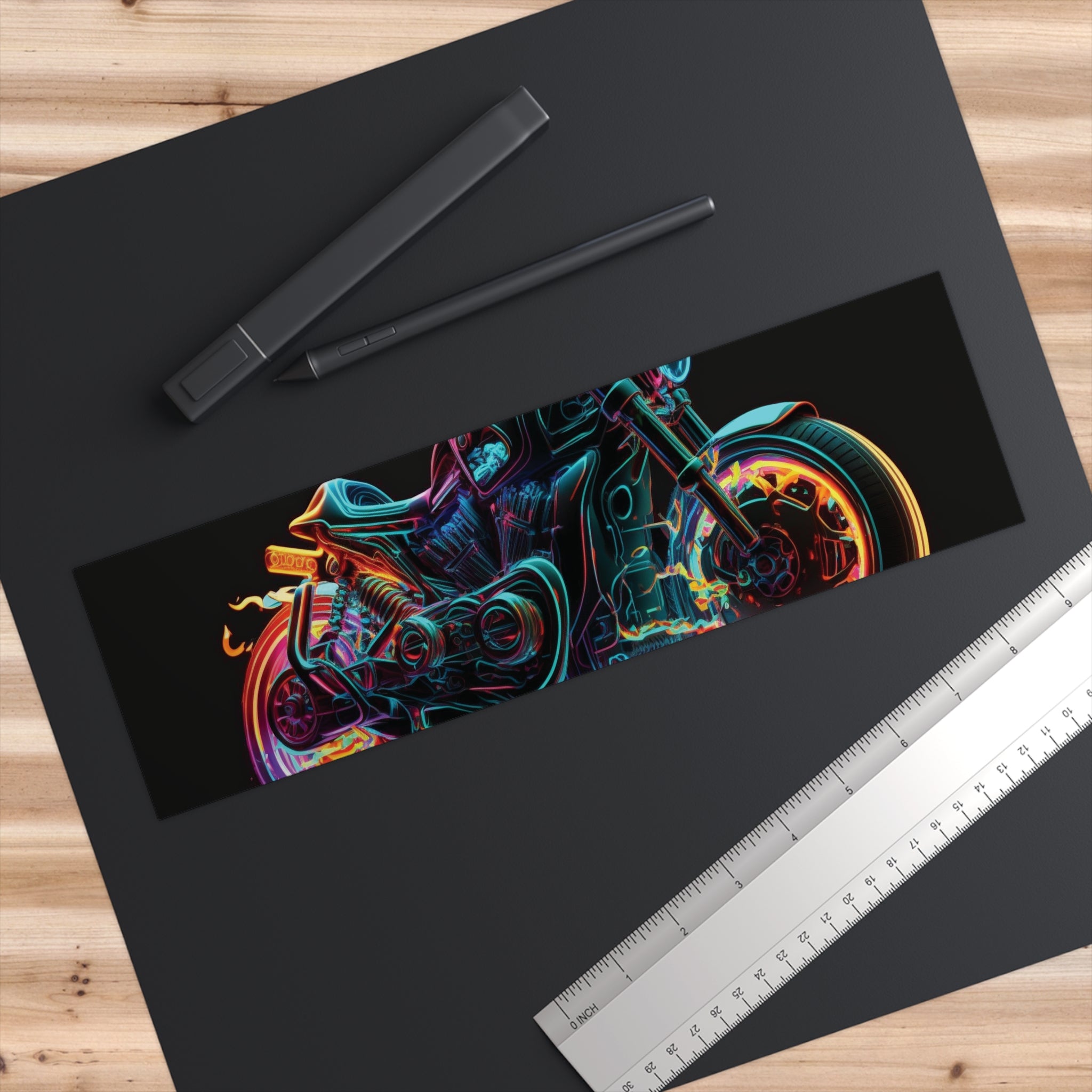 Bumper Stickers - Neon Motorcycle Design 10