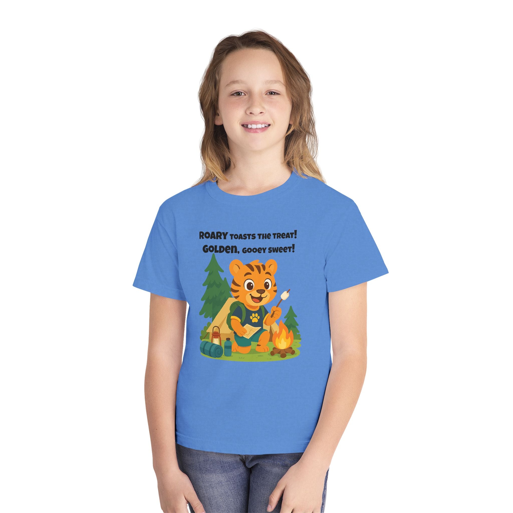 Youth Midweight Cotton Tee - Roary's Camping Adventures
