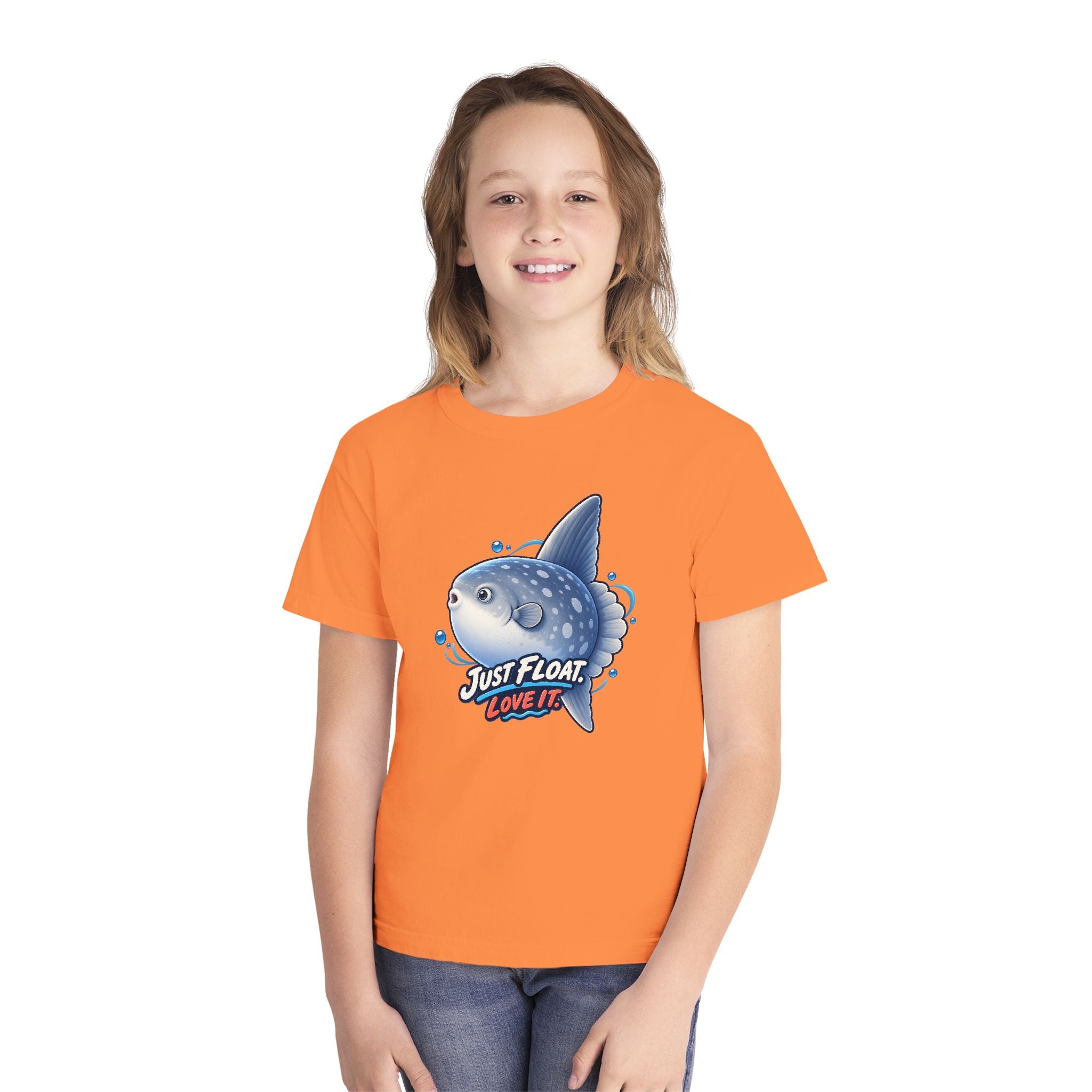 Youth Midweight Cotton Tee - Sunfish drifting
