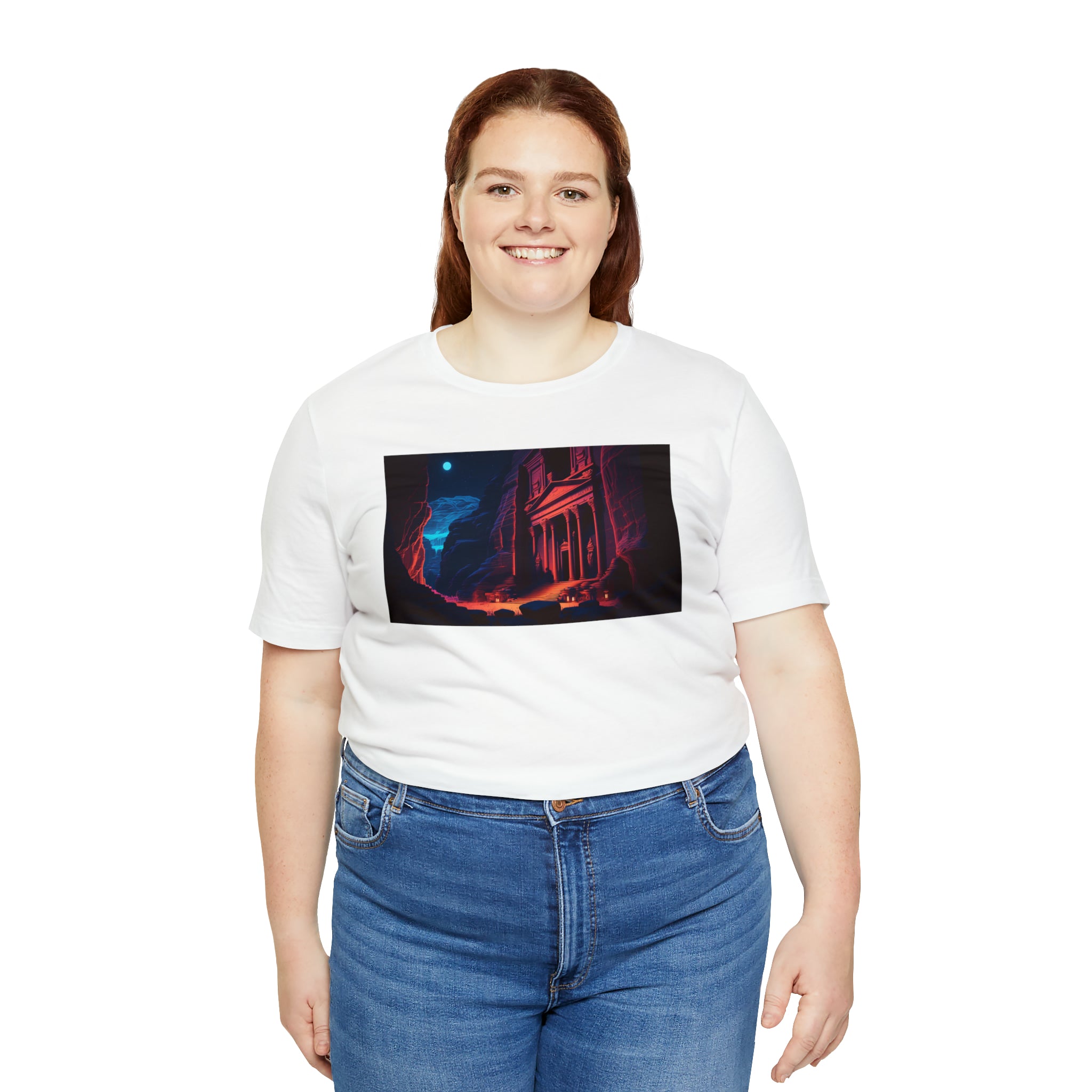 Unisex Jersey Short Sleeve Tee - Petra Caves, Jordan