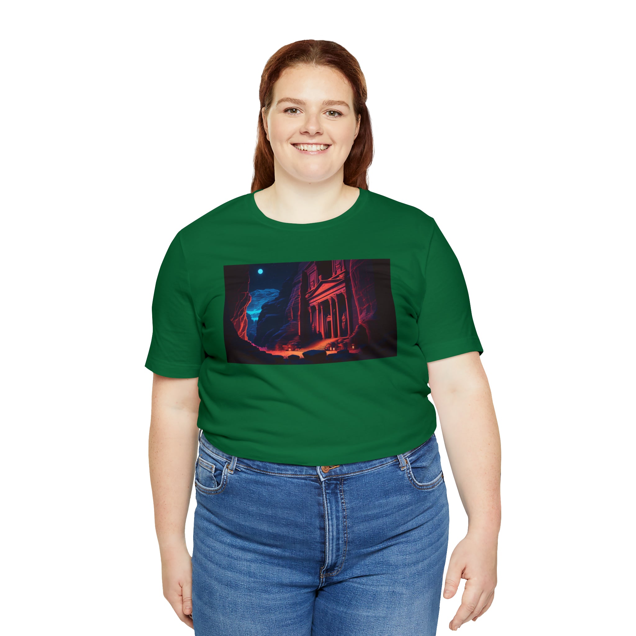 Unisex Jersey Short Sleeve Tee - Petra Caves, Jordan