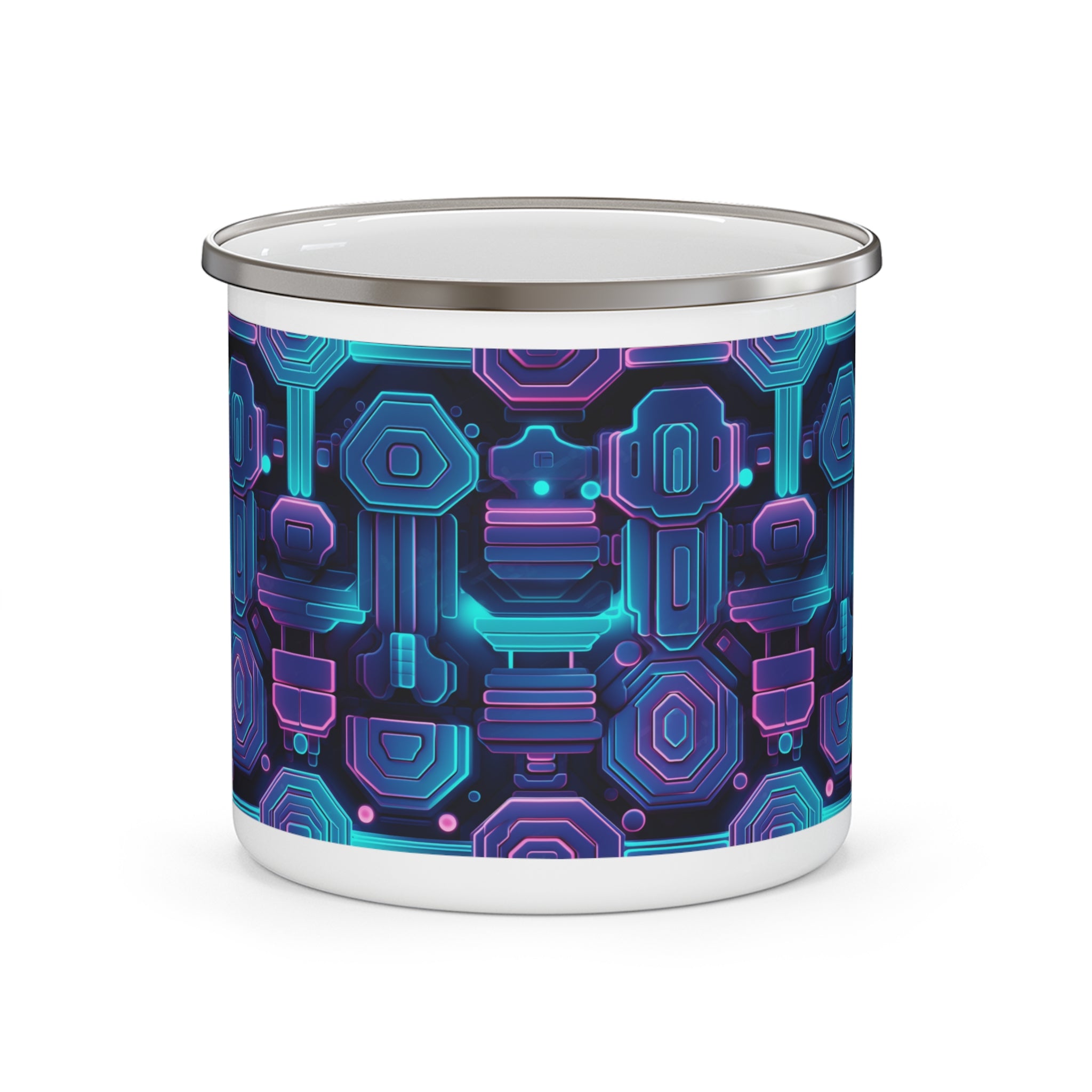 Enamel Camping Mug - Seamless Designs 16