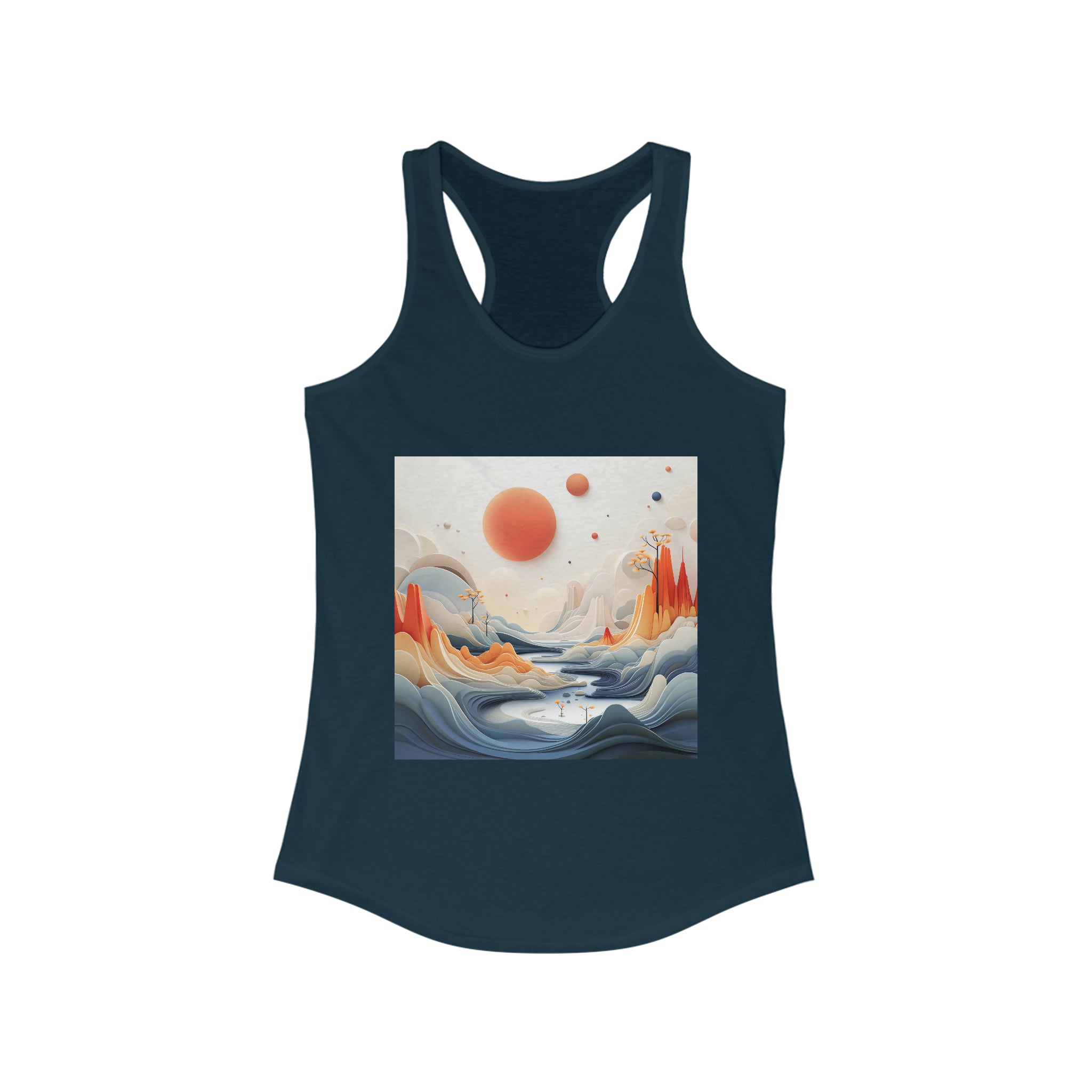 Women's Ideal Racerback Tank - Vector Art Design 13