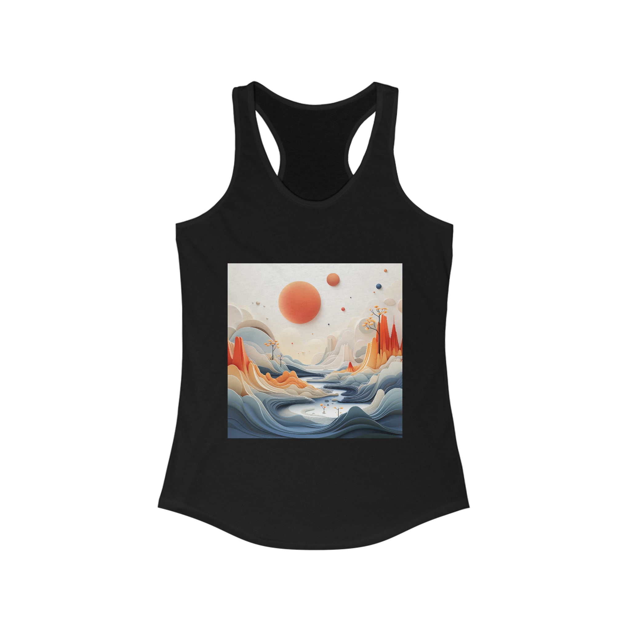 Women's Ideal Racerback Tank - Vector Art Design 13