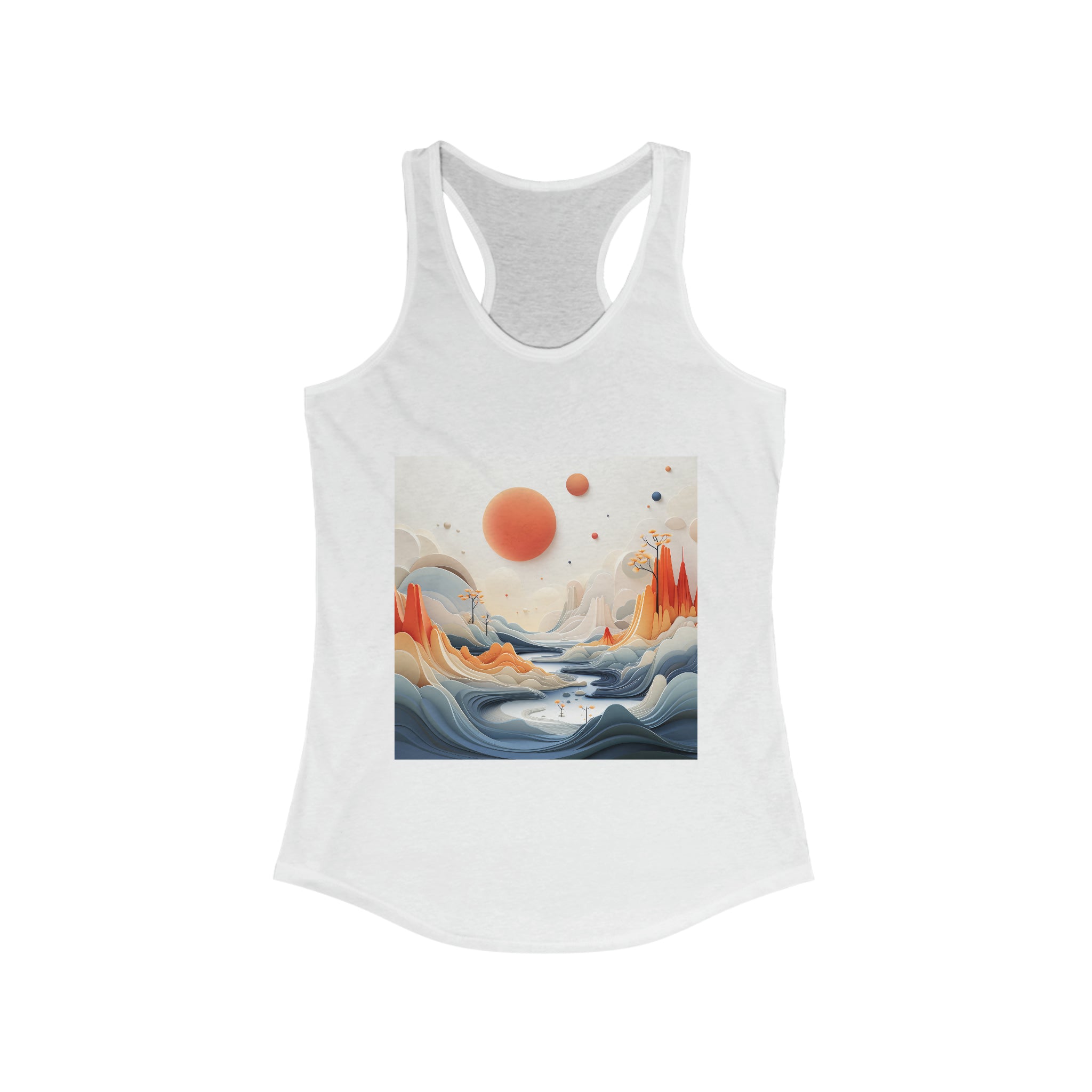 Women's Ideal Racerback Tank - Vector Art Design 13