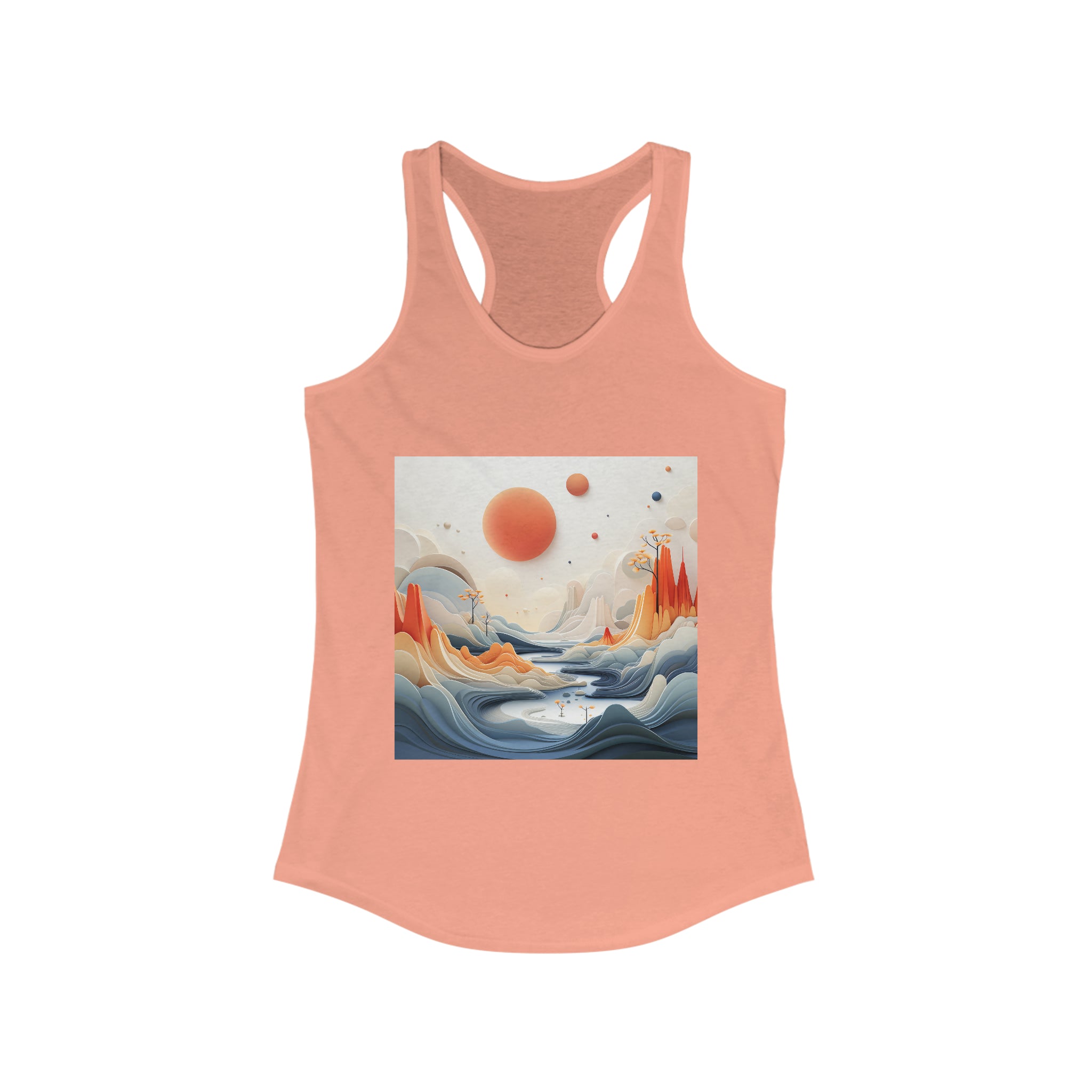 Women's Ideal Racerback Tank - Vector Art Design 13
