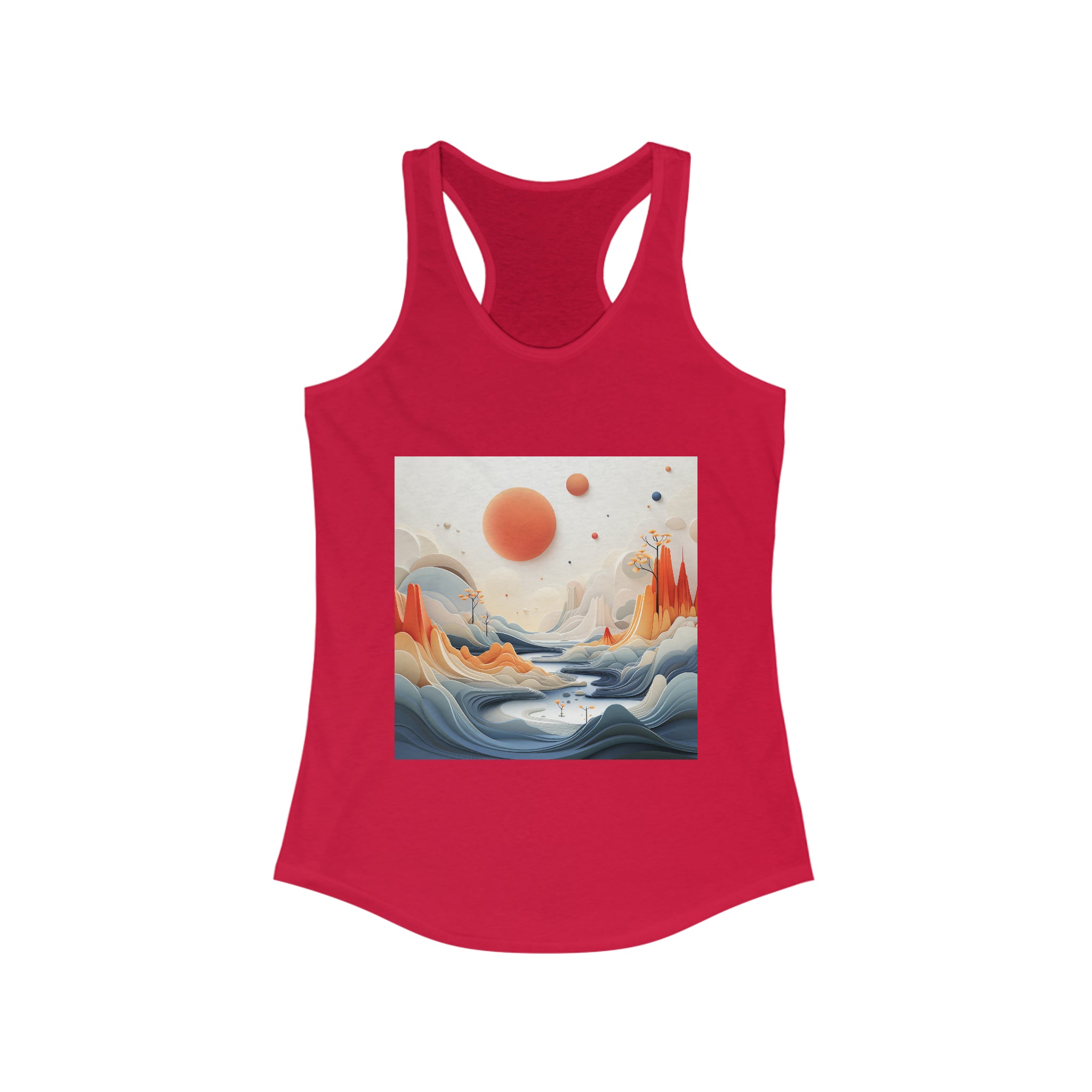 Women's Ideal Racerback Tank - Vector Art Design 13