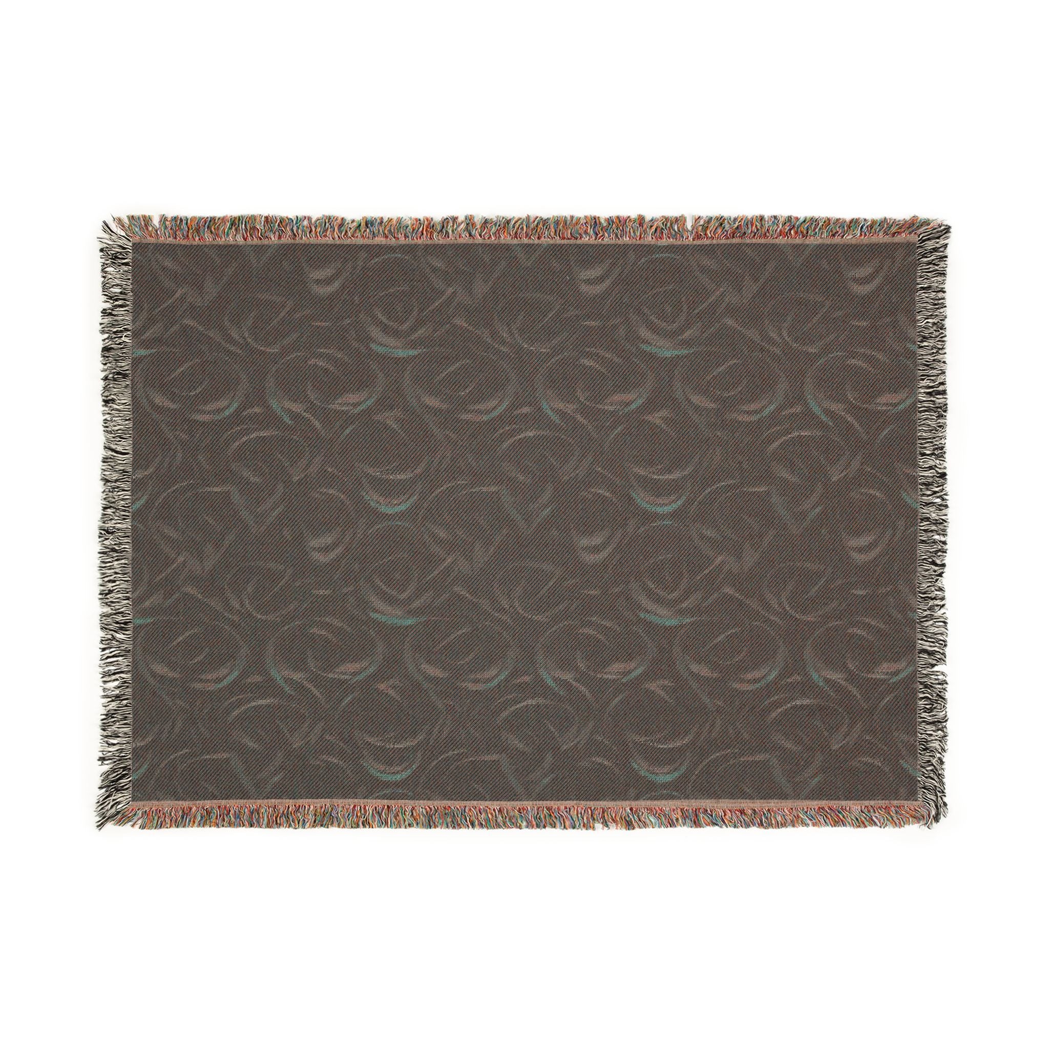 Woven Throw Blanket — Reversible Cozy Check Pattern for Living Room & Cabin - Design 04