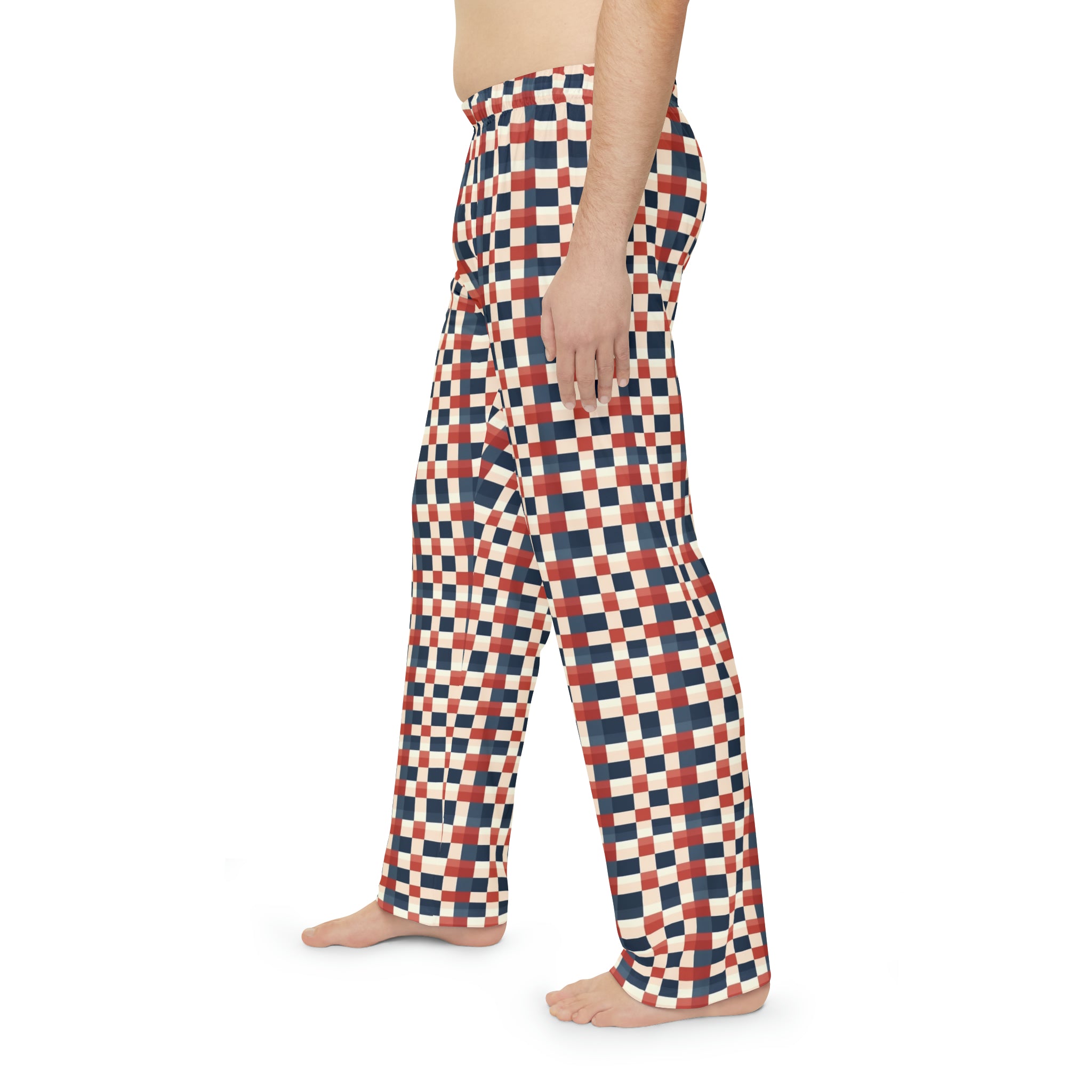 Men's Pajama Pants (AOP) - Seamless Checkered Designs 14