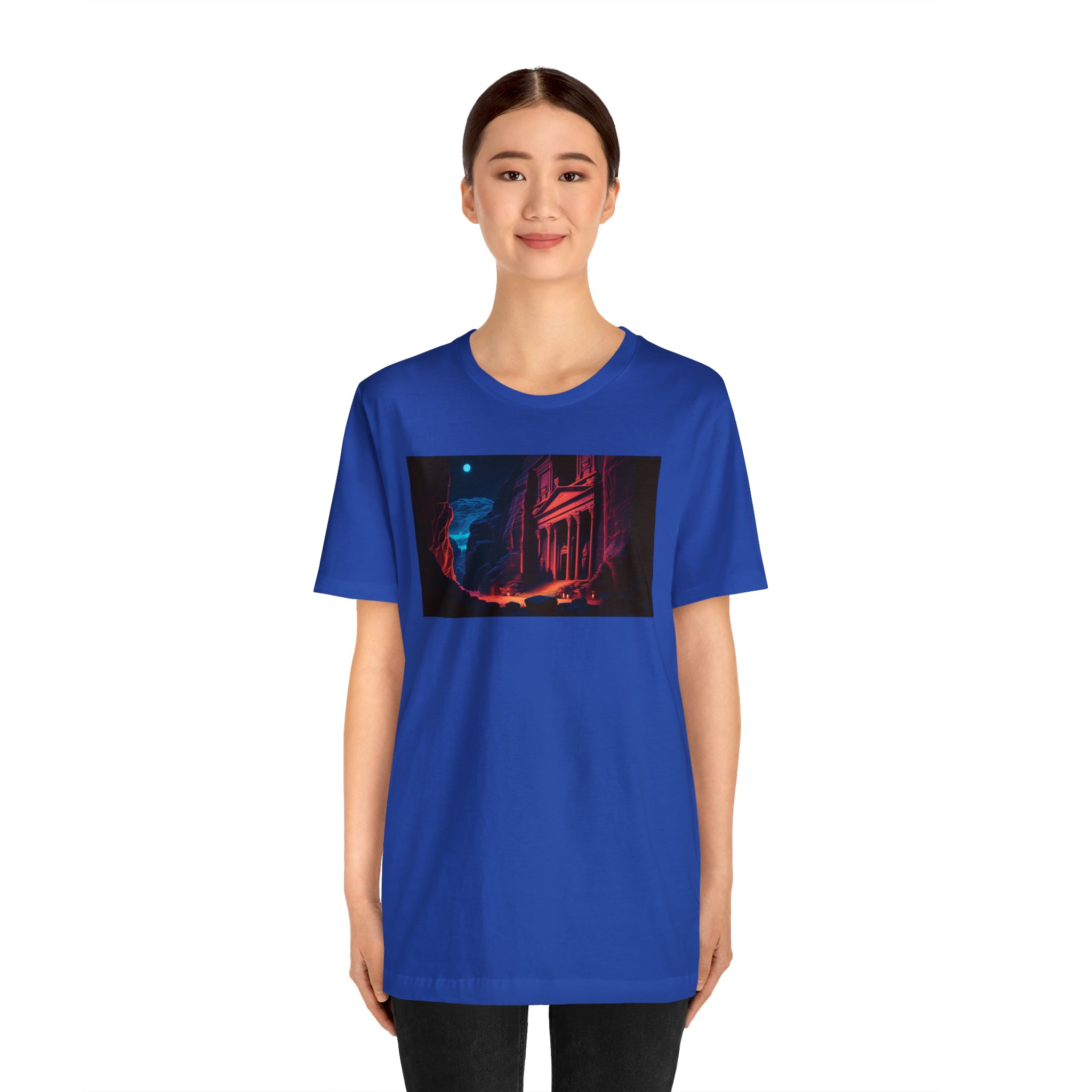 Unisex Jersey Short Sleeve Tee - Petra Caves, Jordan