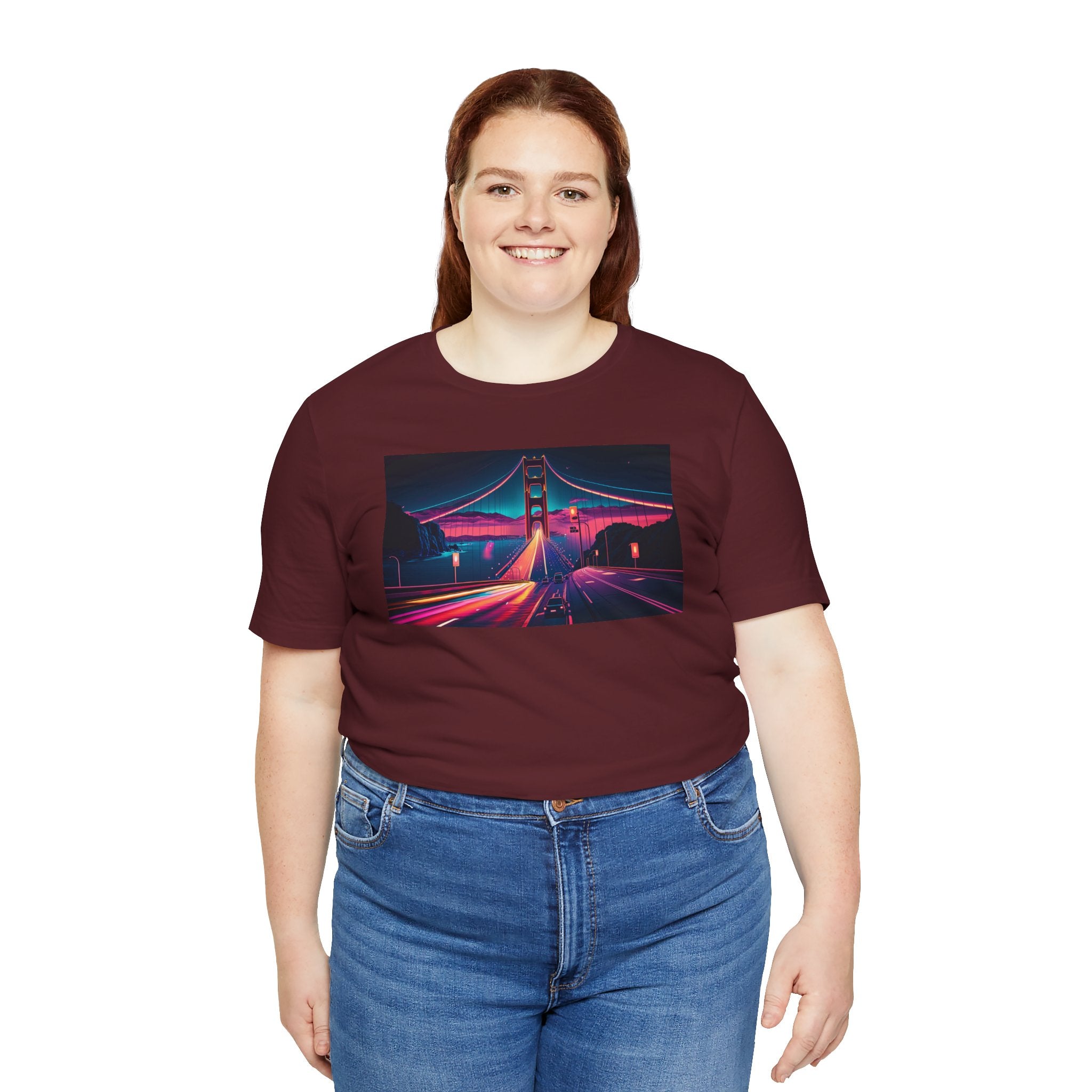 Unisex Jersey Short Sleeve Tee - Golden Gate Bridge, San Francisco, USA