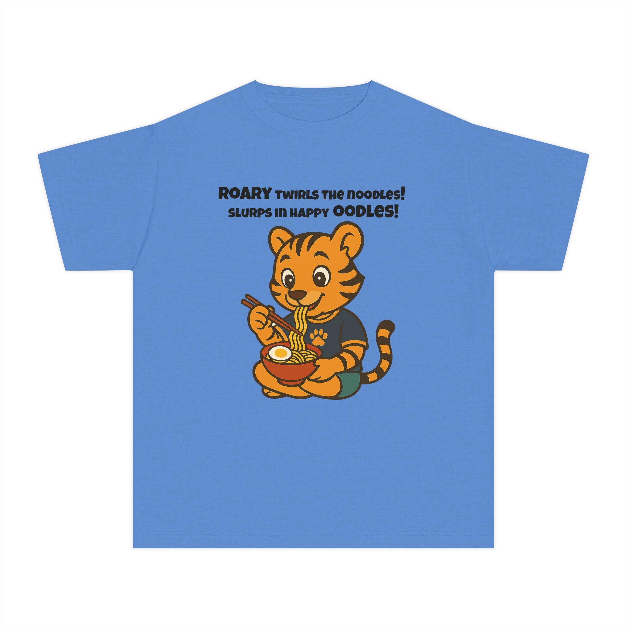 Youth Midweight Cotton Tee - Roary's Ramen Bowl