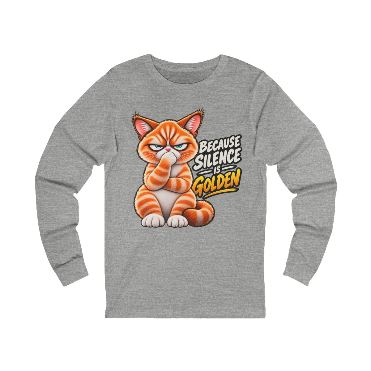 Silence is Golden - Mildly Feral - Unisex Long Sleeve Tee