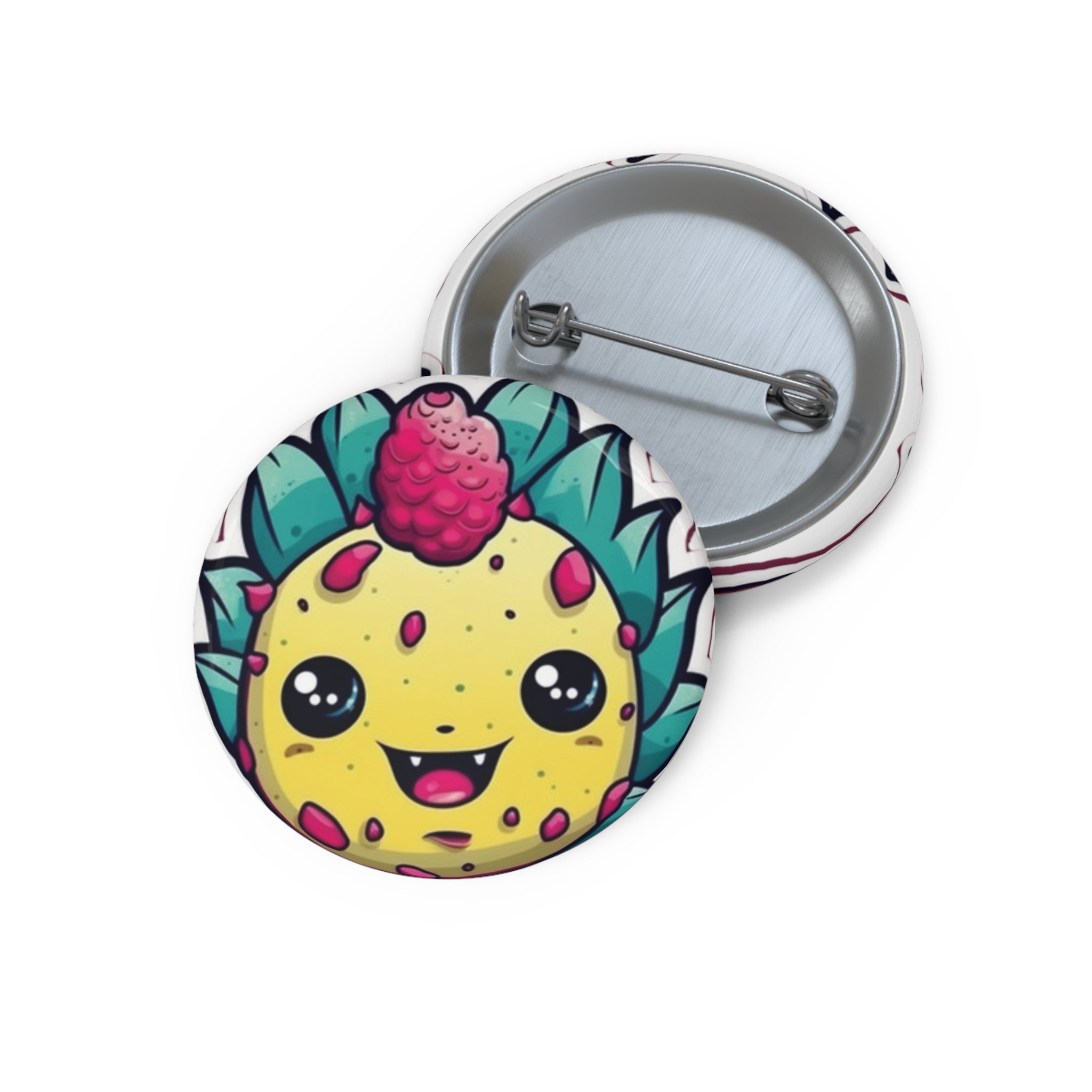 Custom Pin Buttons - Dragonfruit
