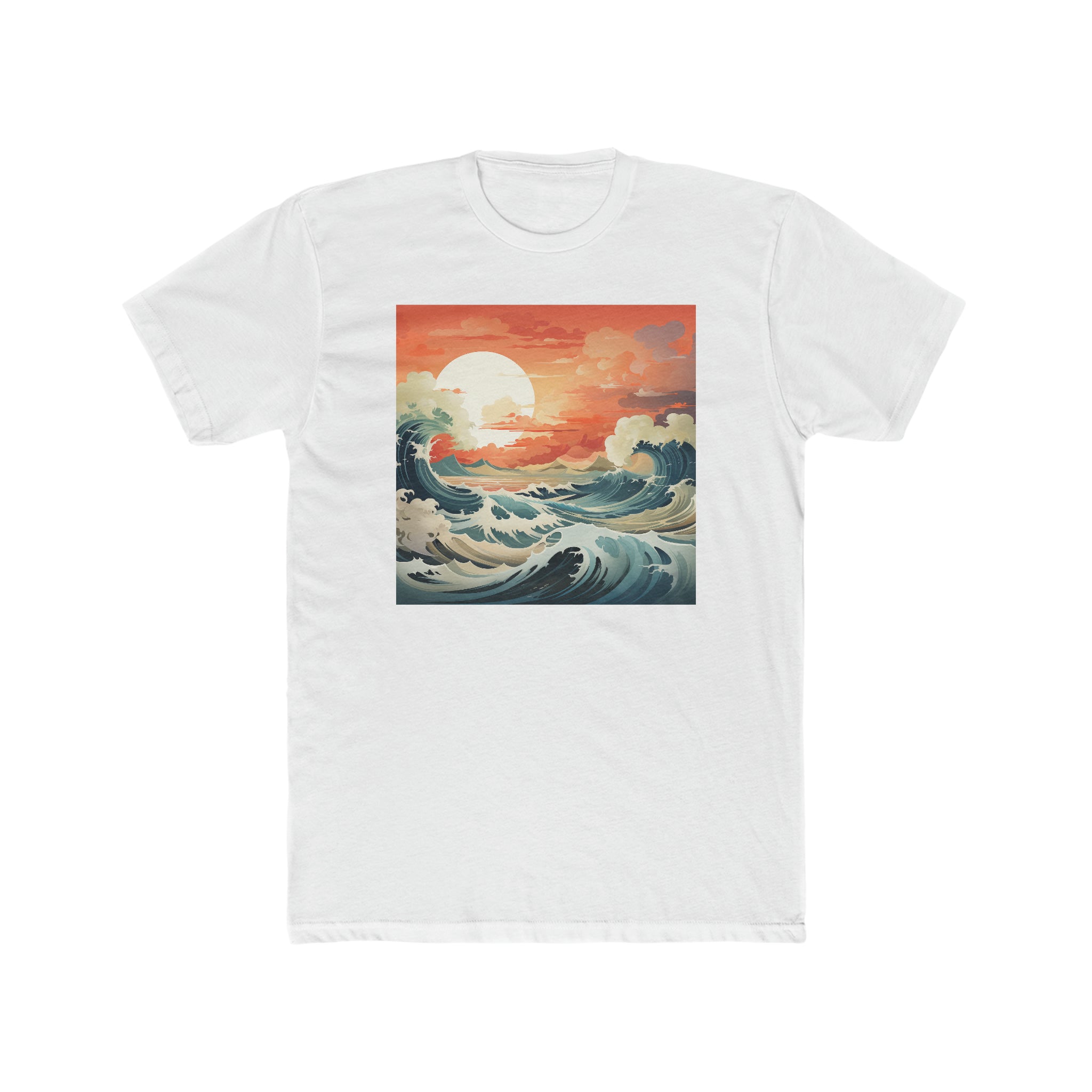 Men's Cotton Crew Tee - Vector Art Design 12